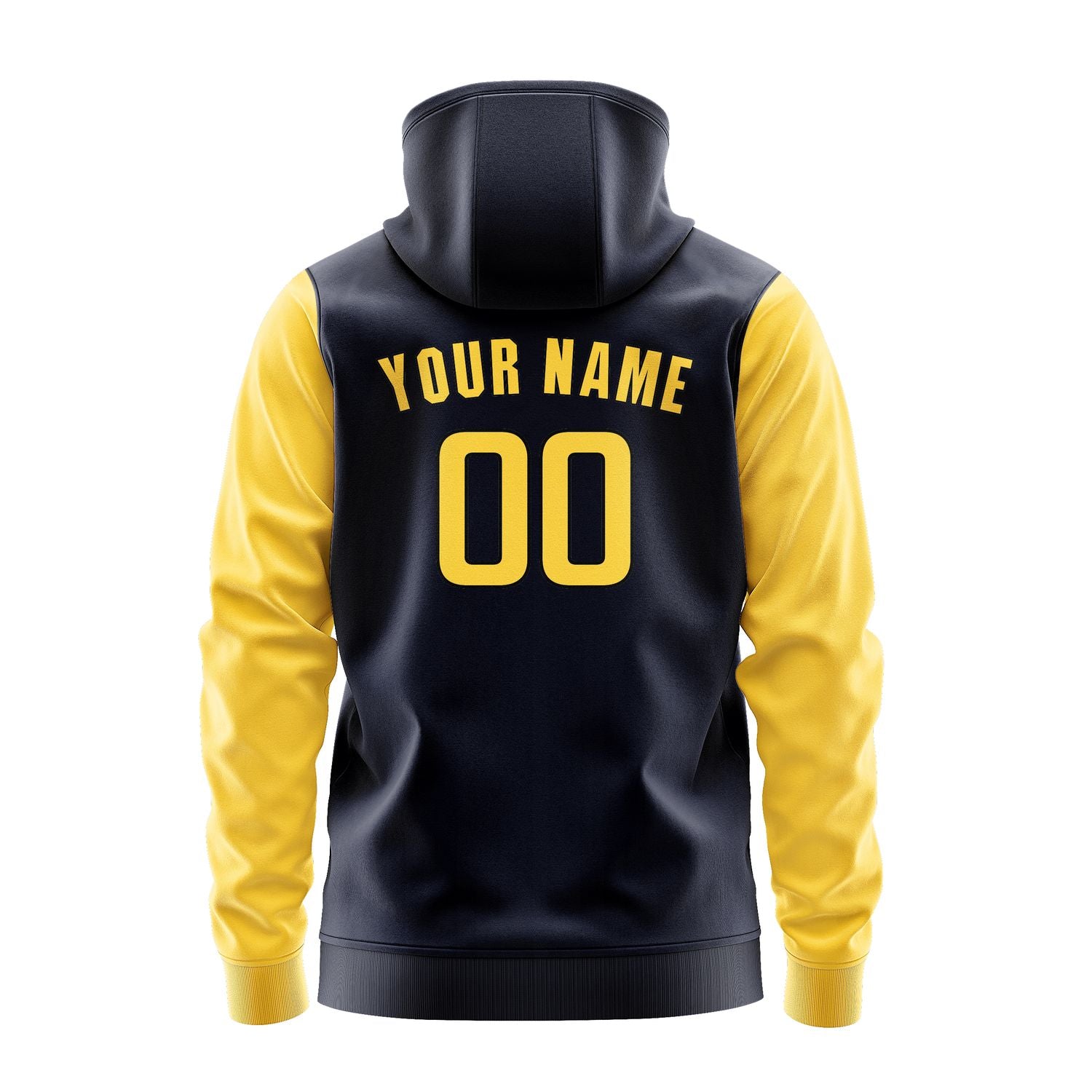 Custom Navy Gold Hoodie 1111303011B31730