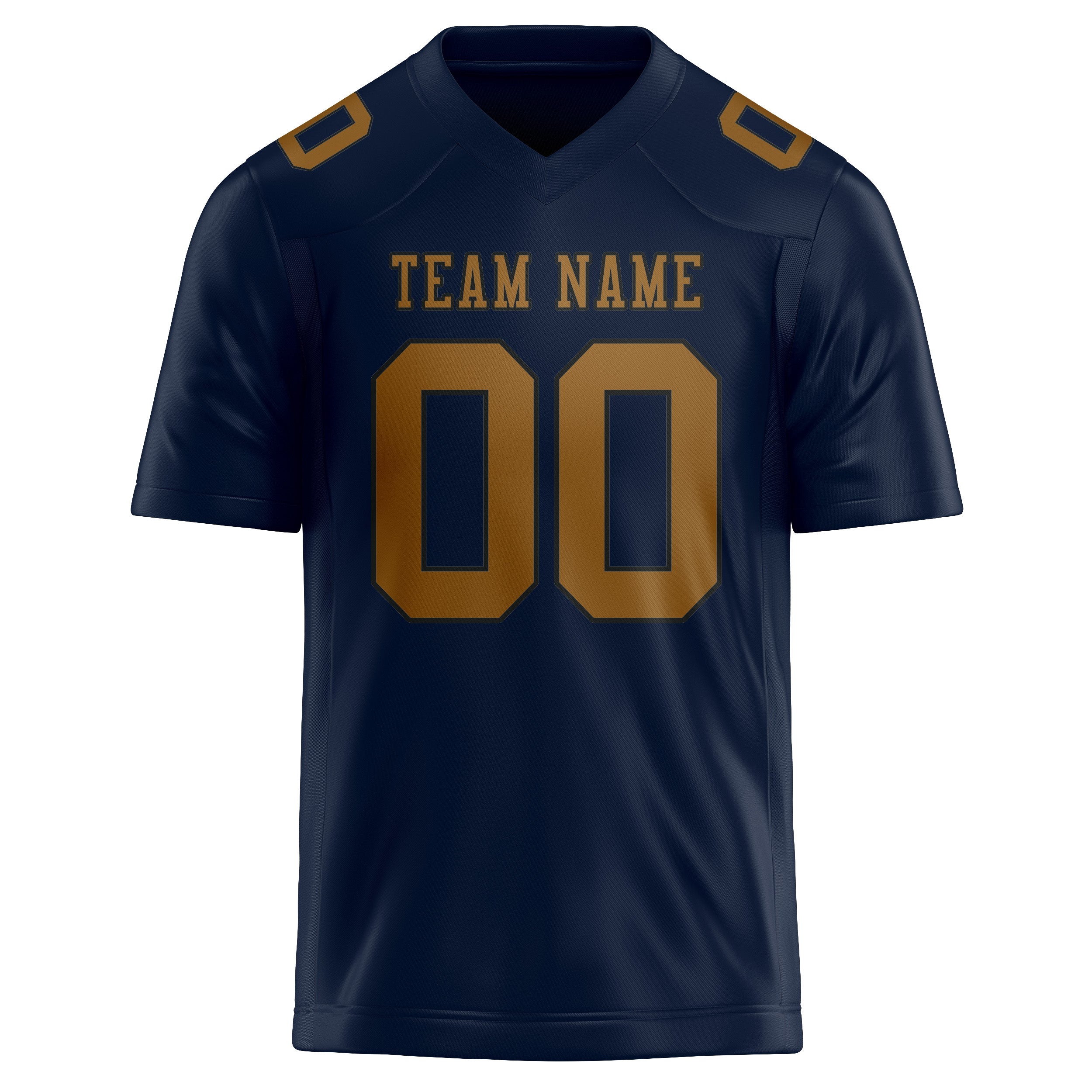 Custom Navy Khaki Football Jersey