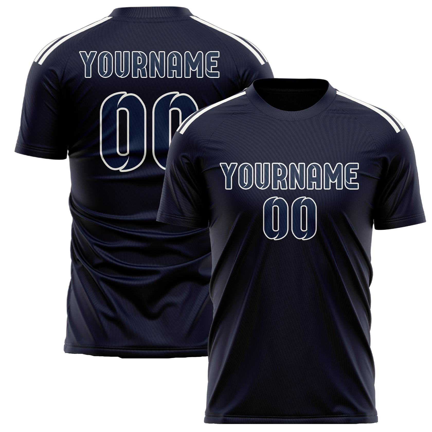 Custom Navy Blue Soccer Jersey