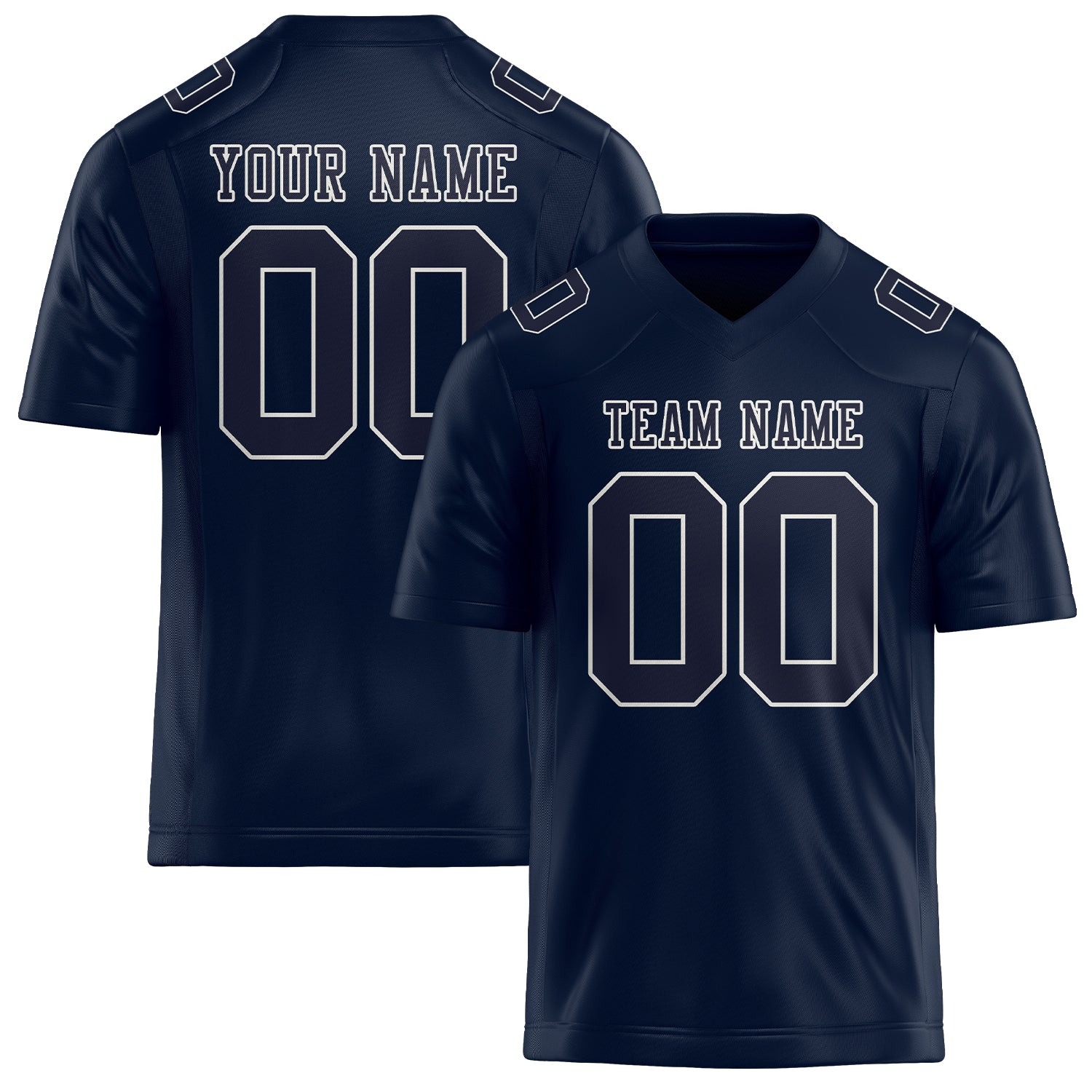 Custom Navy Navy Football Jersey