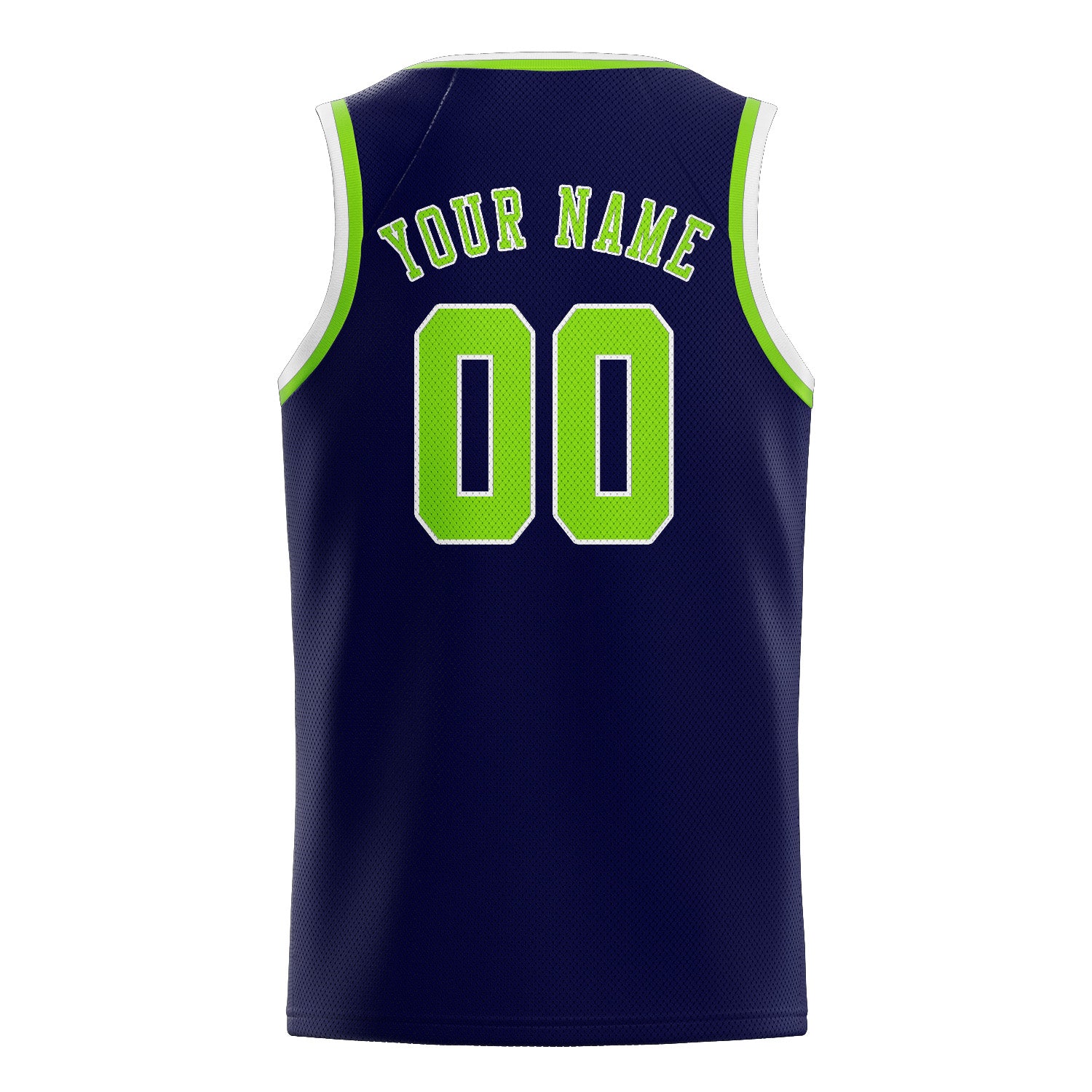 Custom Navy Emerald Green Basketball Jersey