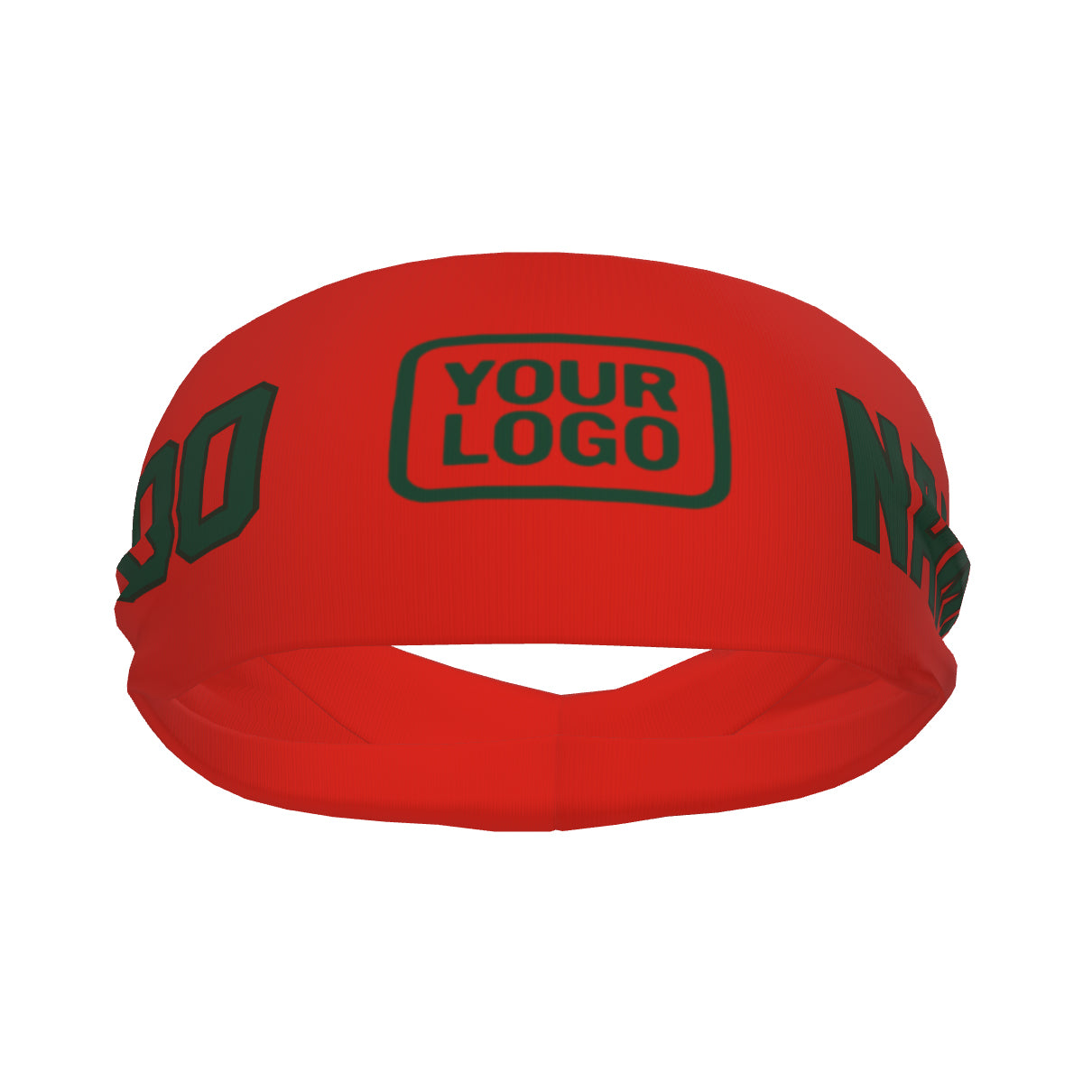 Custom Orange Red Green Sports headband