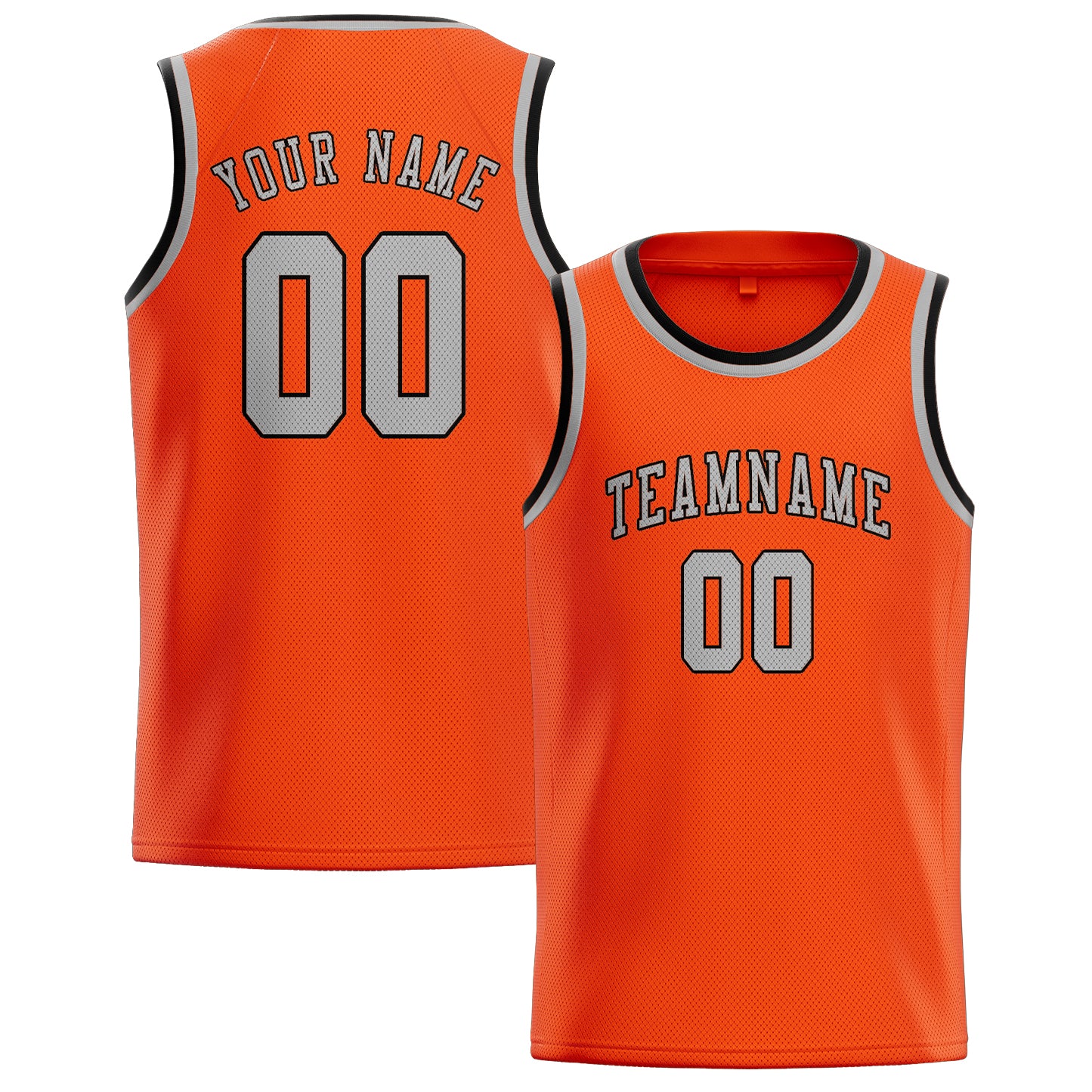 Custom Orange Red Gray Basketball Jersey