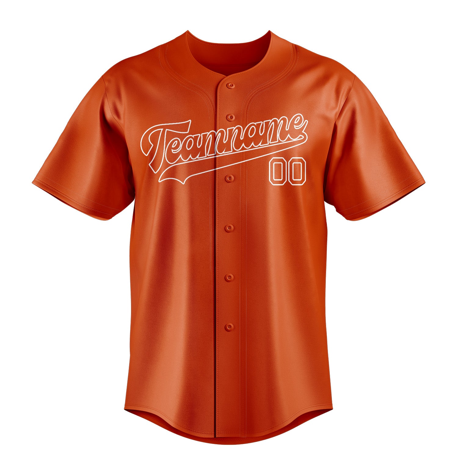 Custom Orange Red White Baseball Jersey
