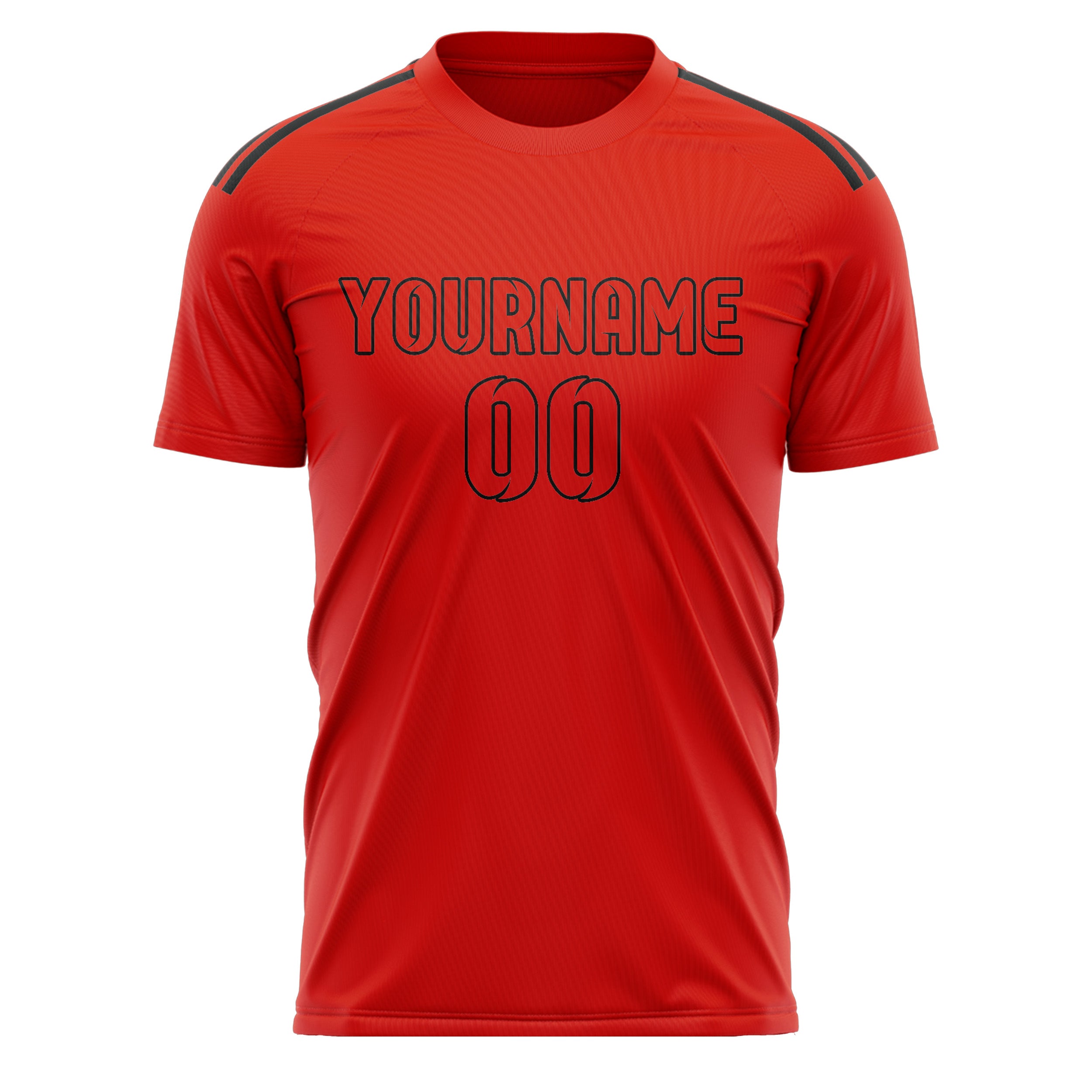 Custom Orange Red Orange Red Soccer Jersey