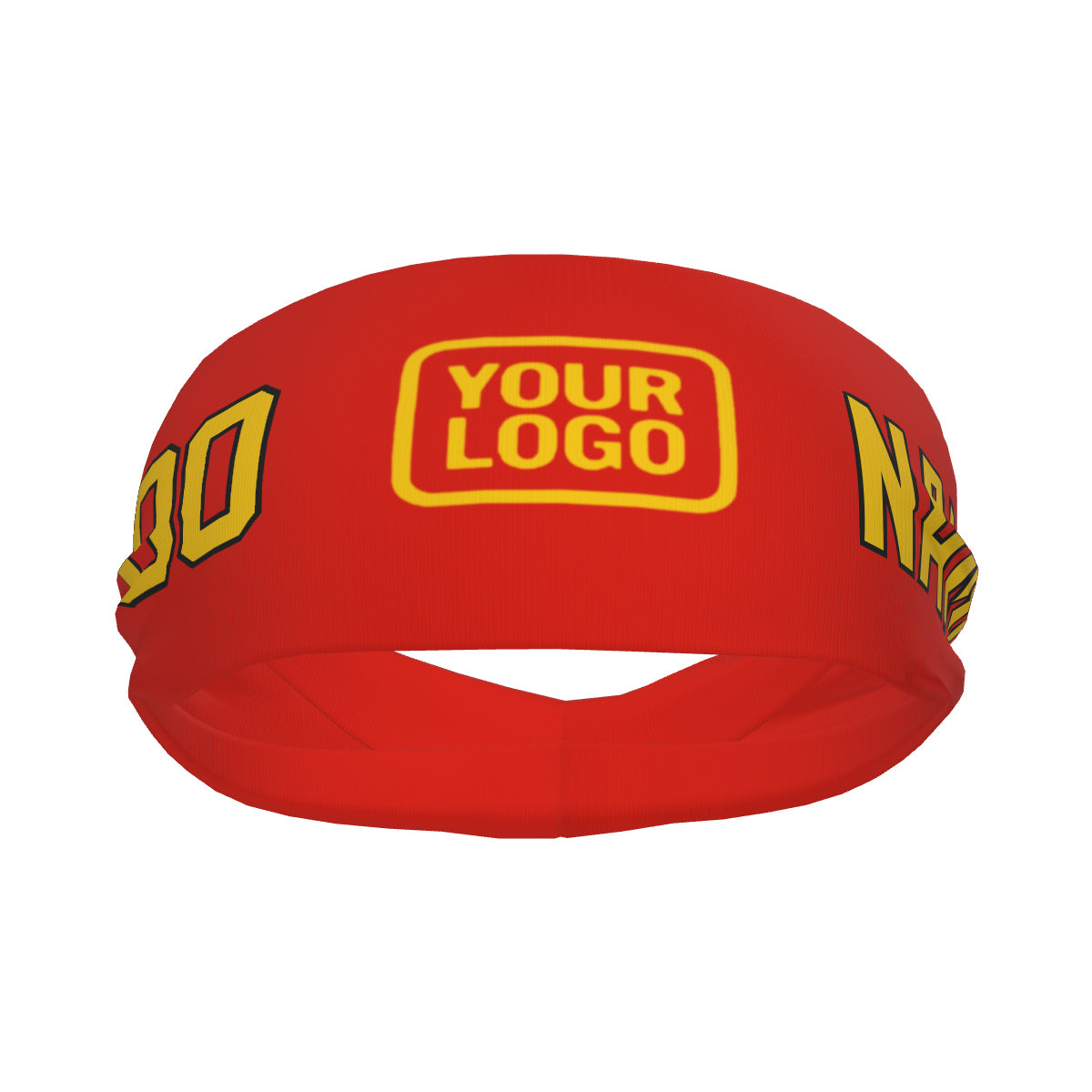 Custom Orange Red Gold Sports headband