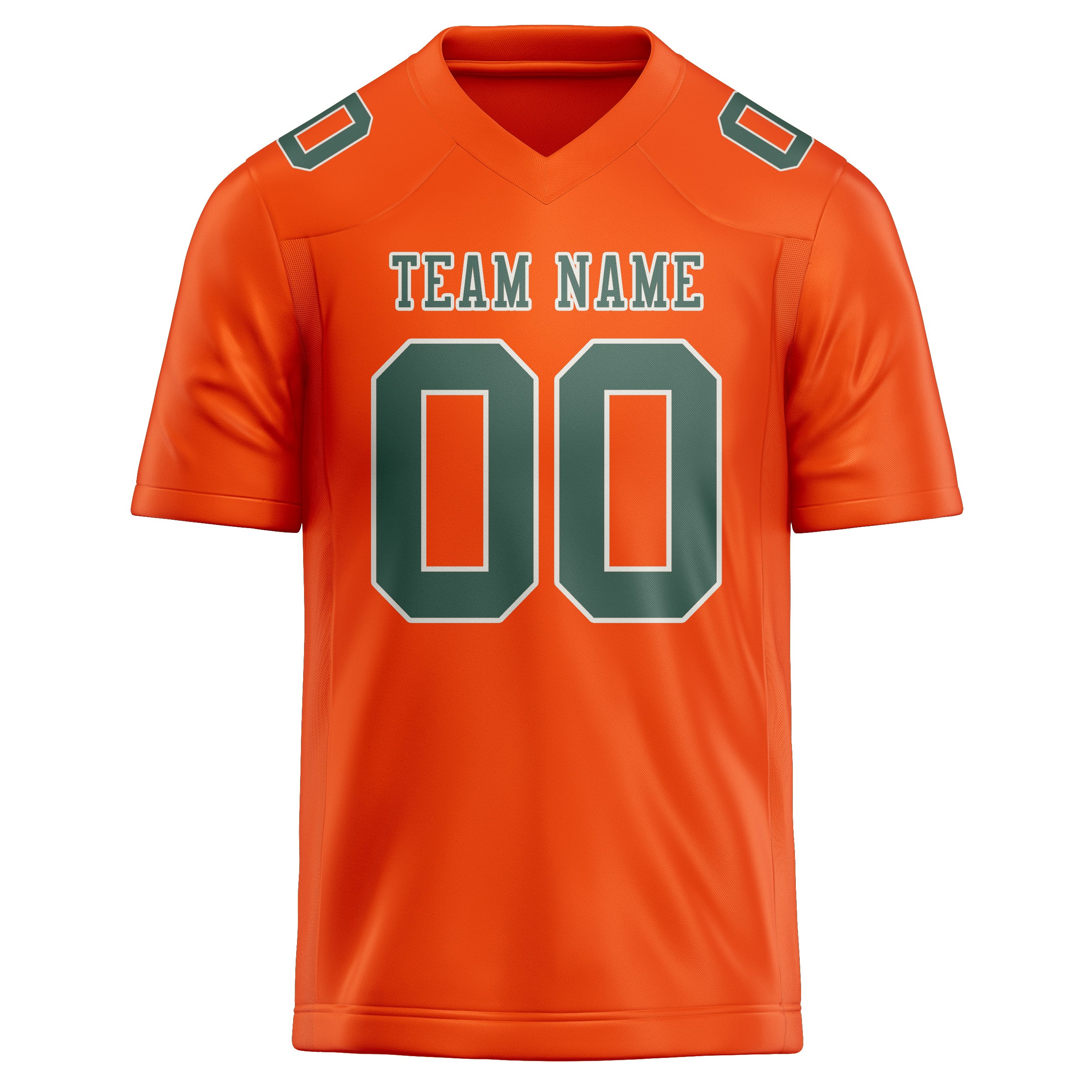 Custom Orange Red Blue Green Football Jersey