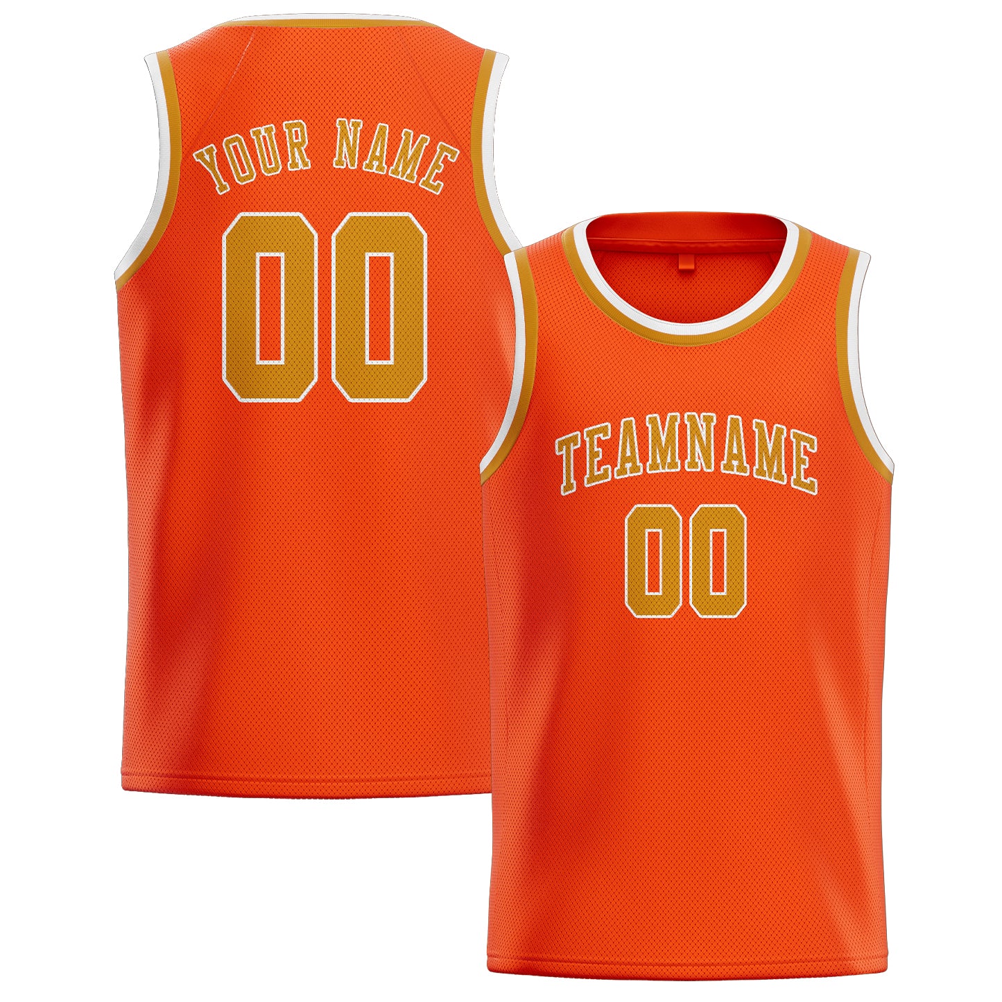 Custom Orange Red Yellow Basketball Jersey