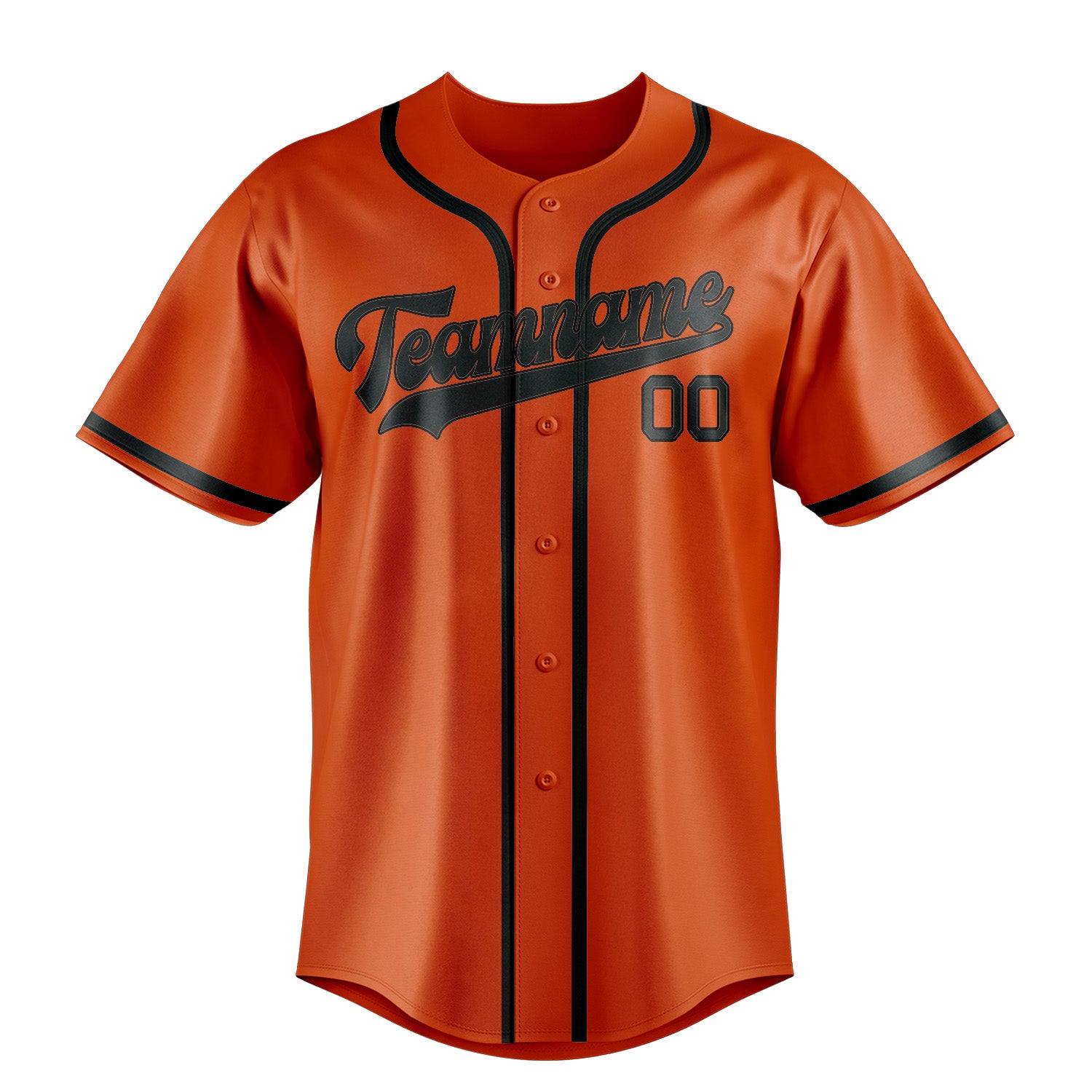 Custom Orange Red Dark Grey Baseball Jersey
