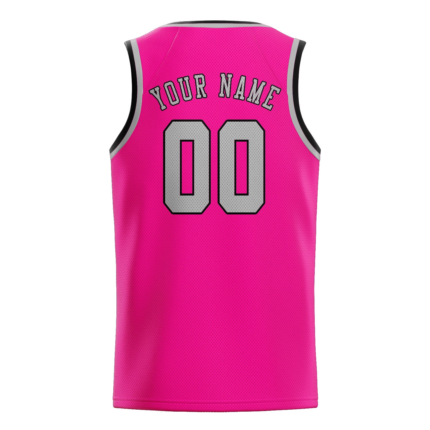Custom Pink Gray Basketball Jersey
