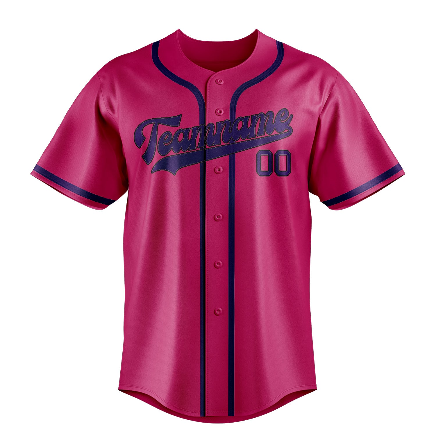 Custom Pink Purple Baseball Jersey