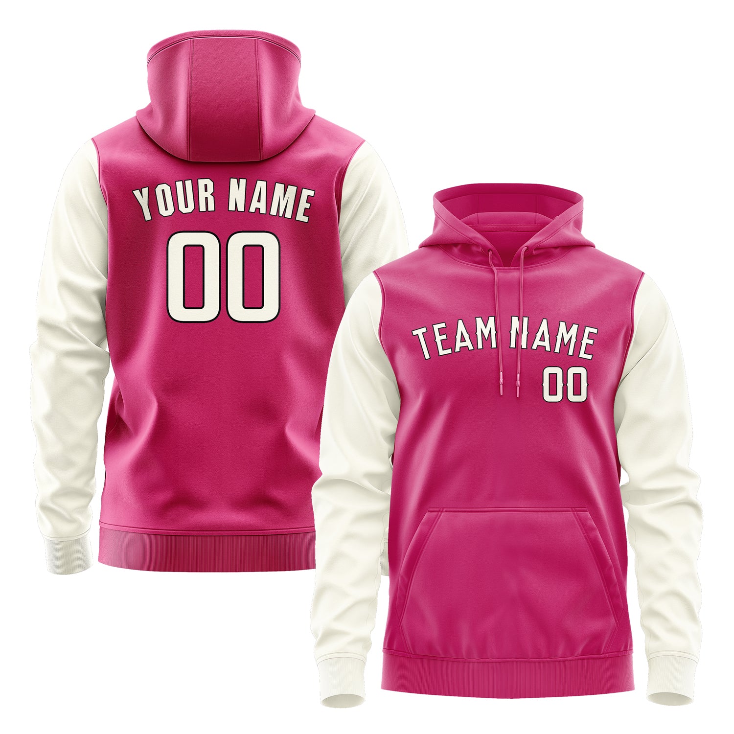 Custom Pink Cream Hoodie 1313030313B31703