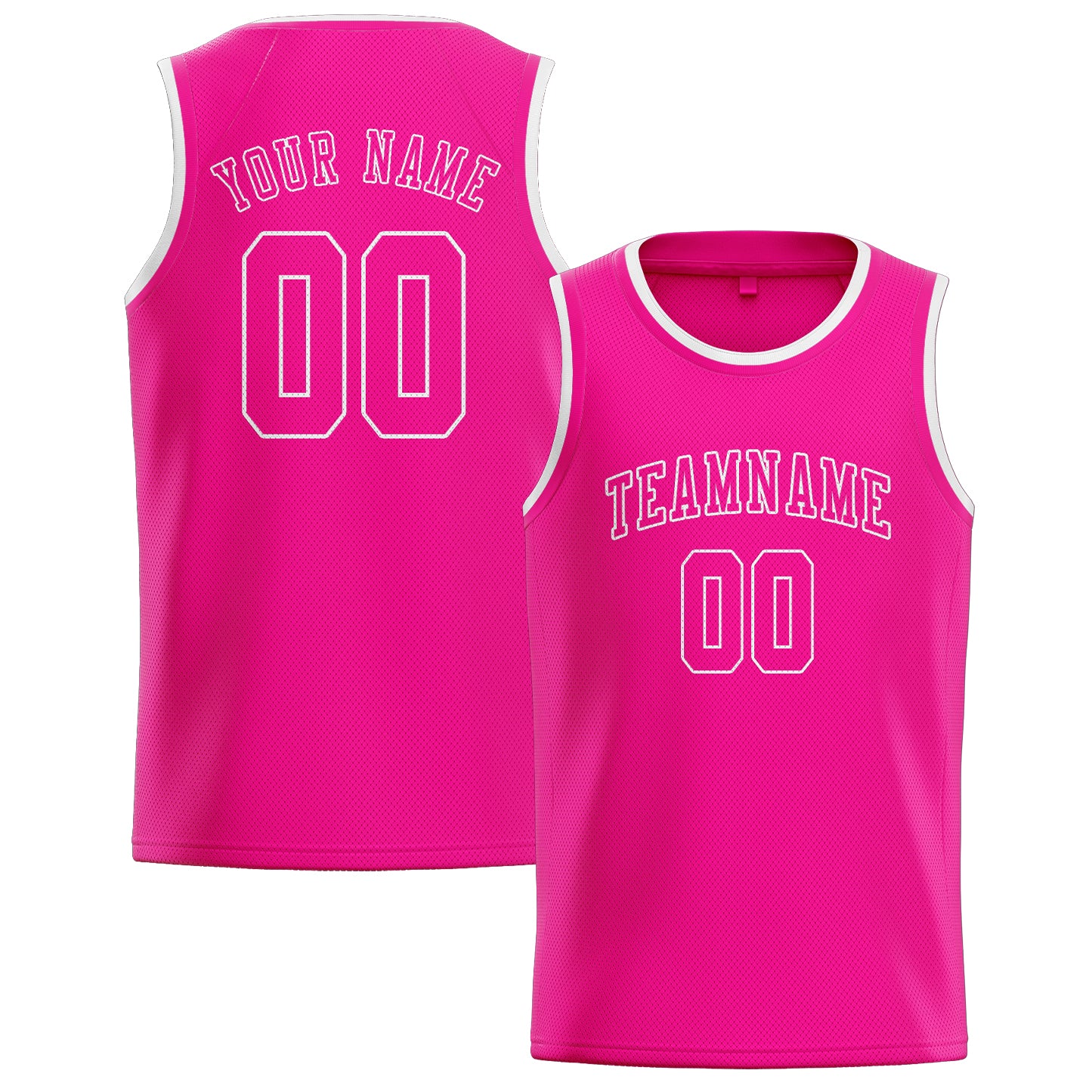 Custom Pink Pink Basketball Jersey