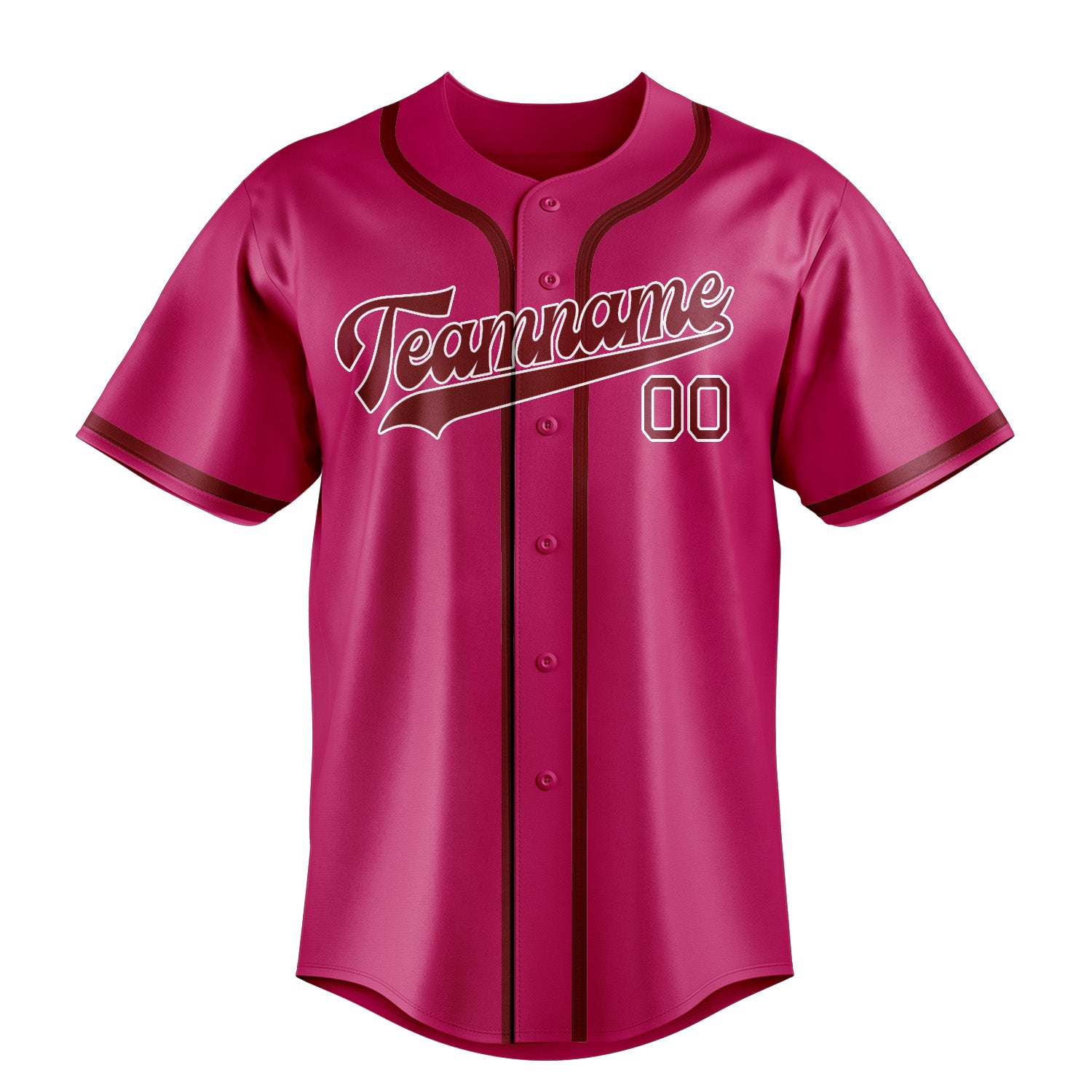Custom Pink Crimson Red Baseball Jersey