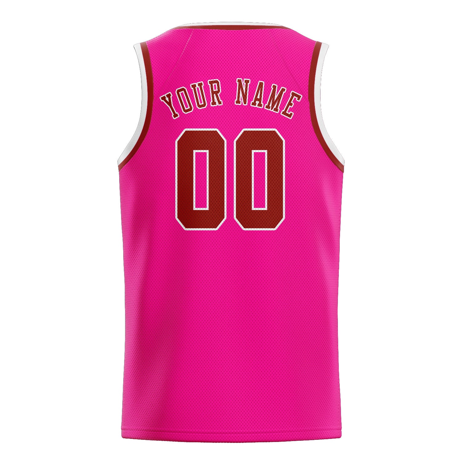 Custom Pink Coral Red Basketball Jersey