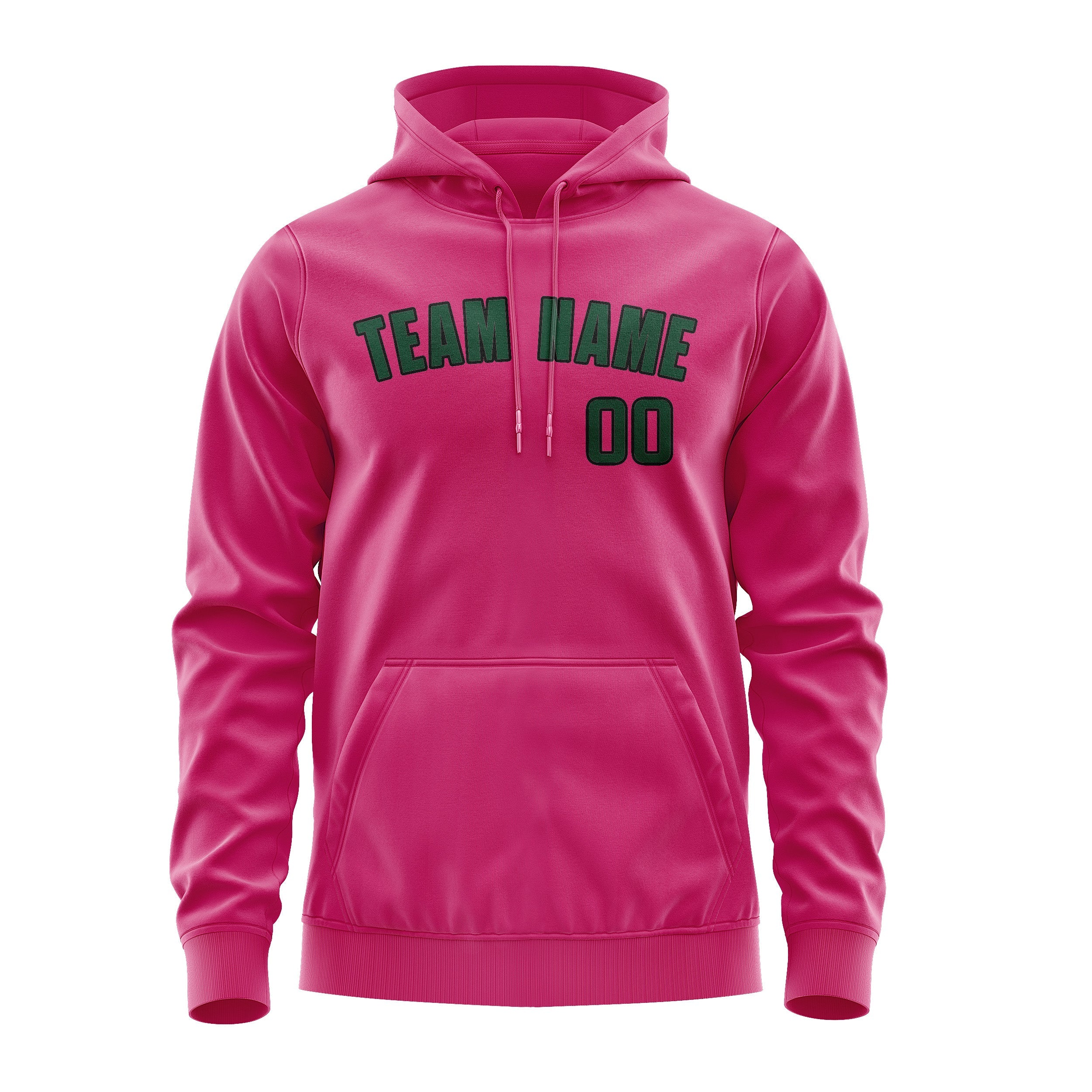 Custom Pink Green Hoodie