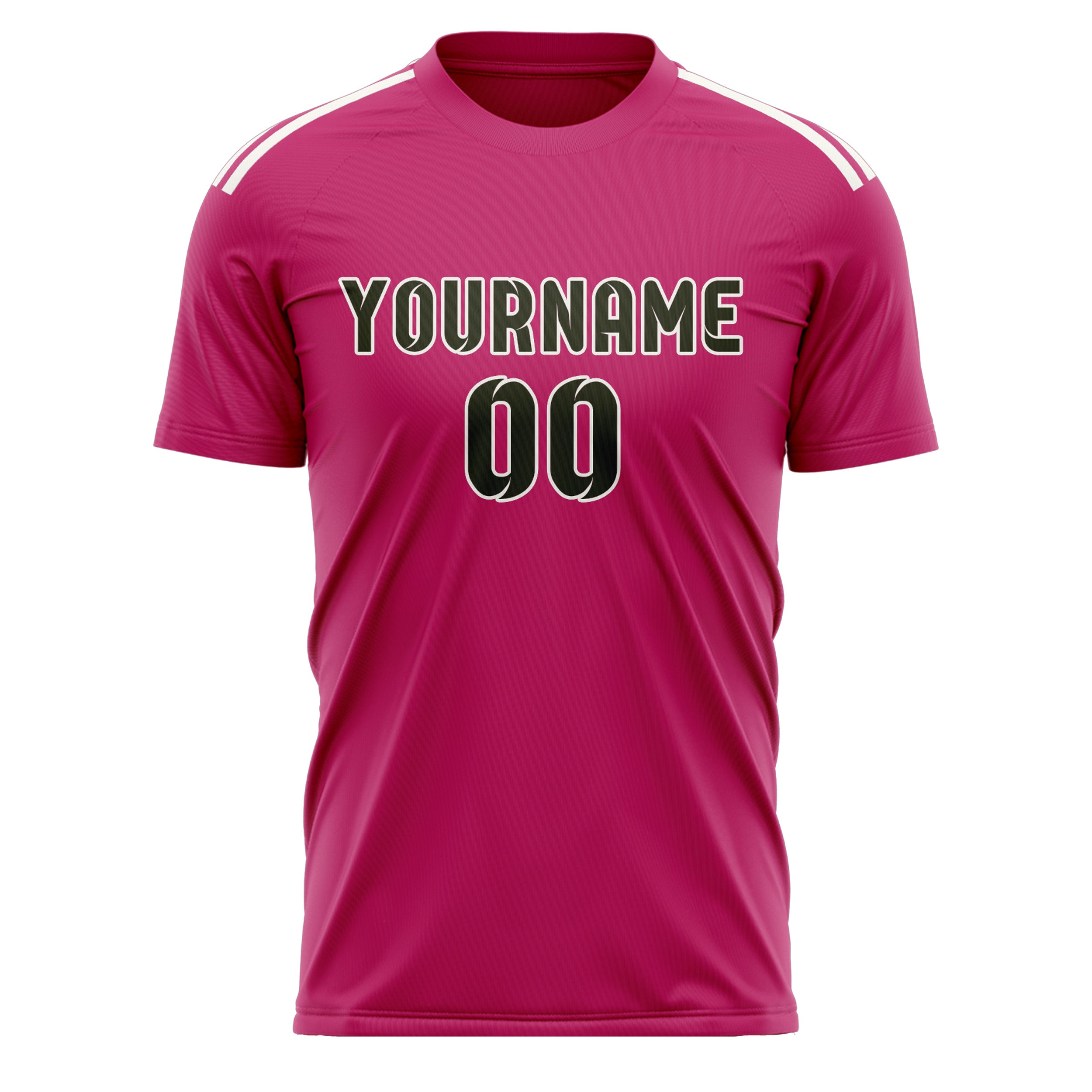 Custom Pink Olive Soccer Jersey