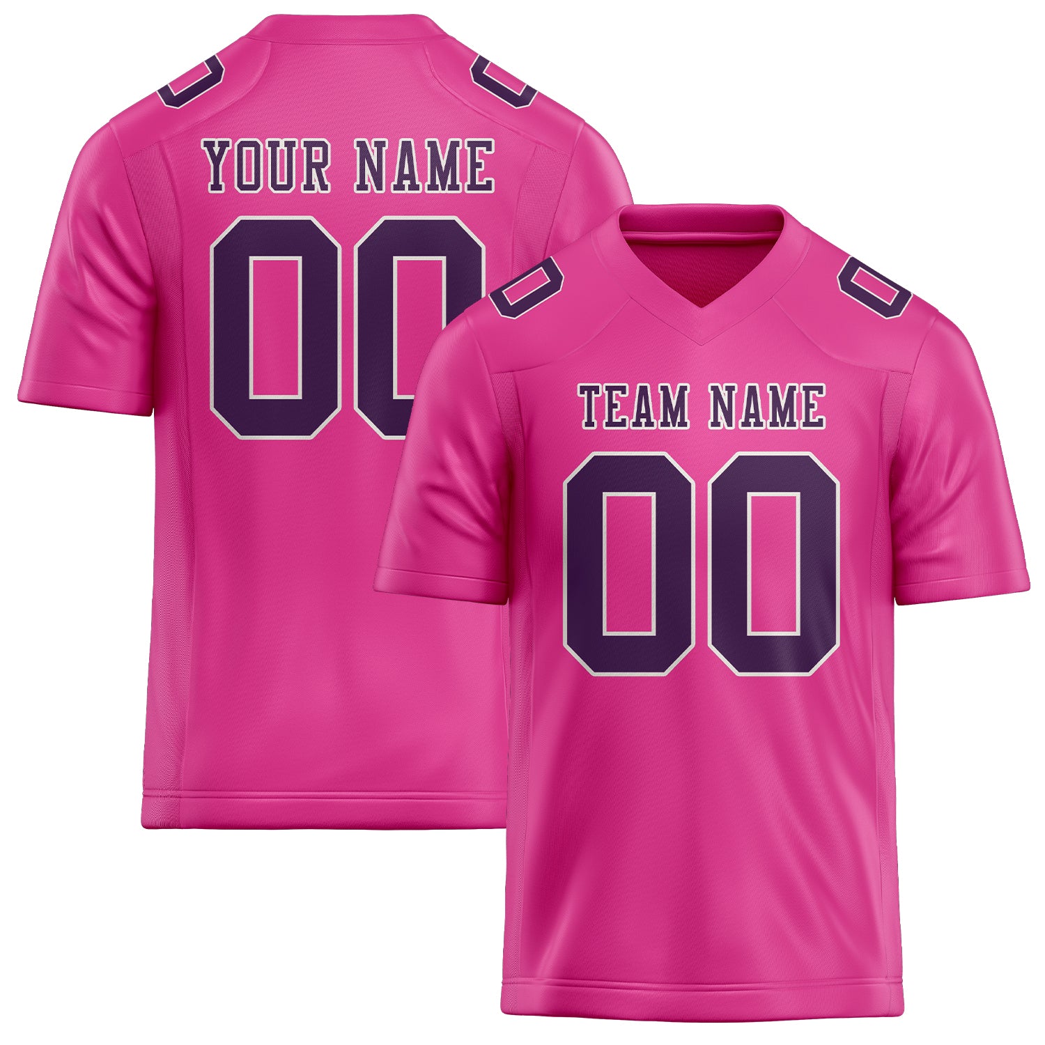 Custom Pink Purple Football Jersey