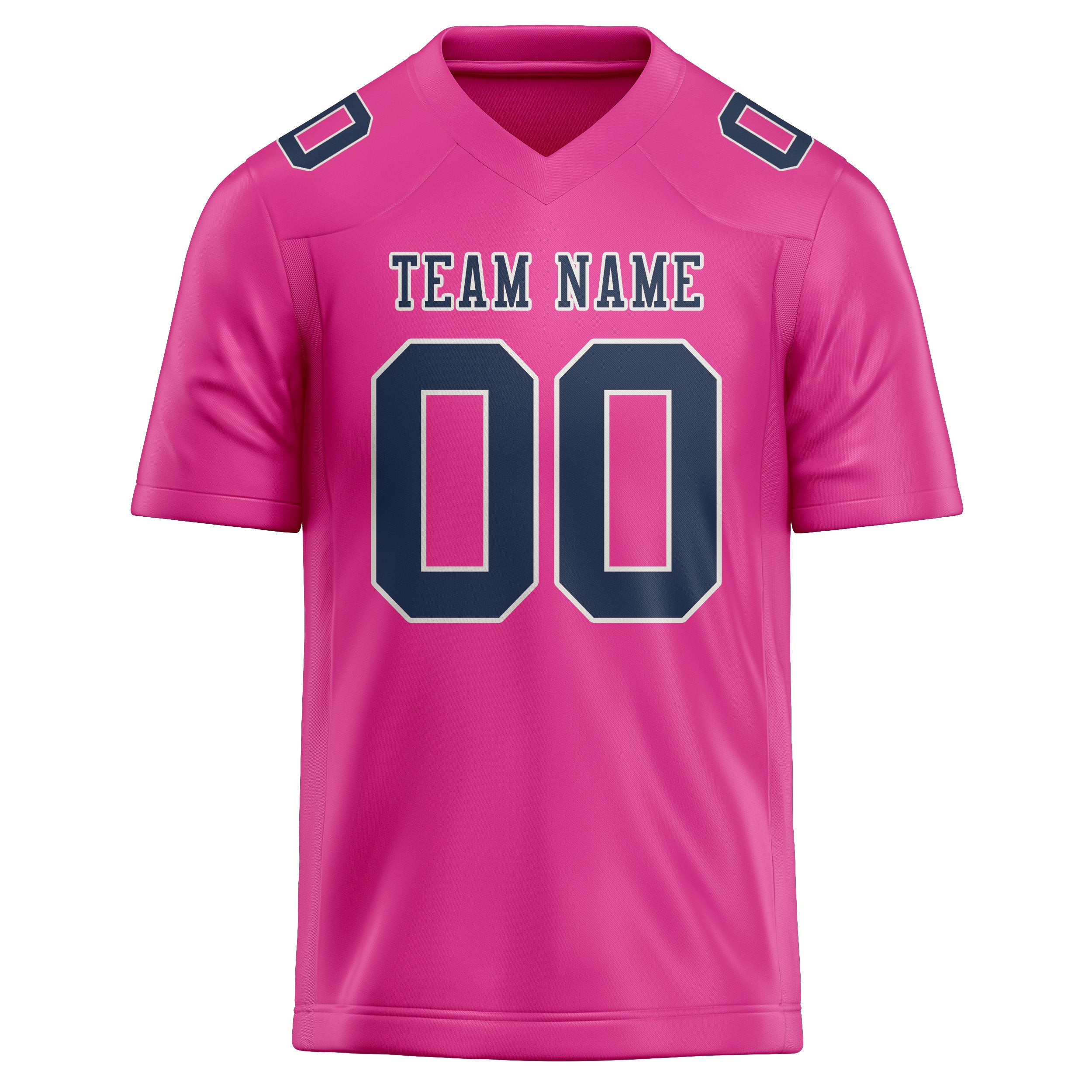 Custom Pink Blue Football Jersey