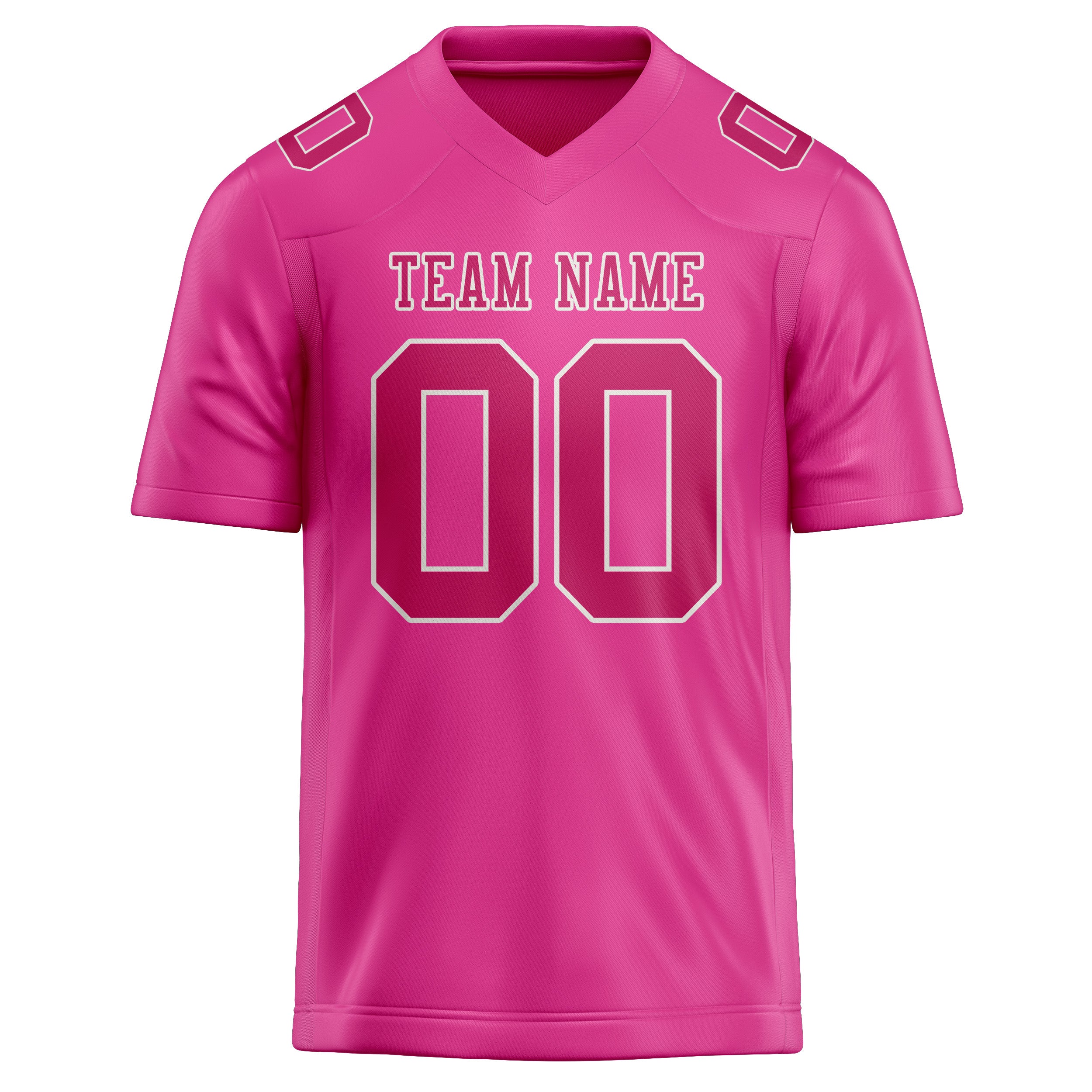 Custom Pink Pink Football Jersey
