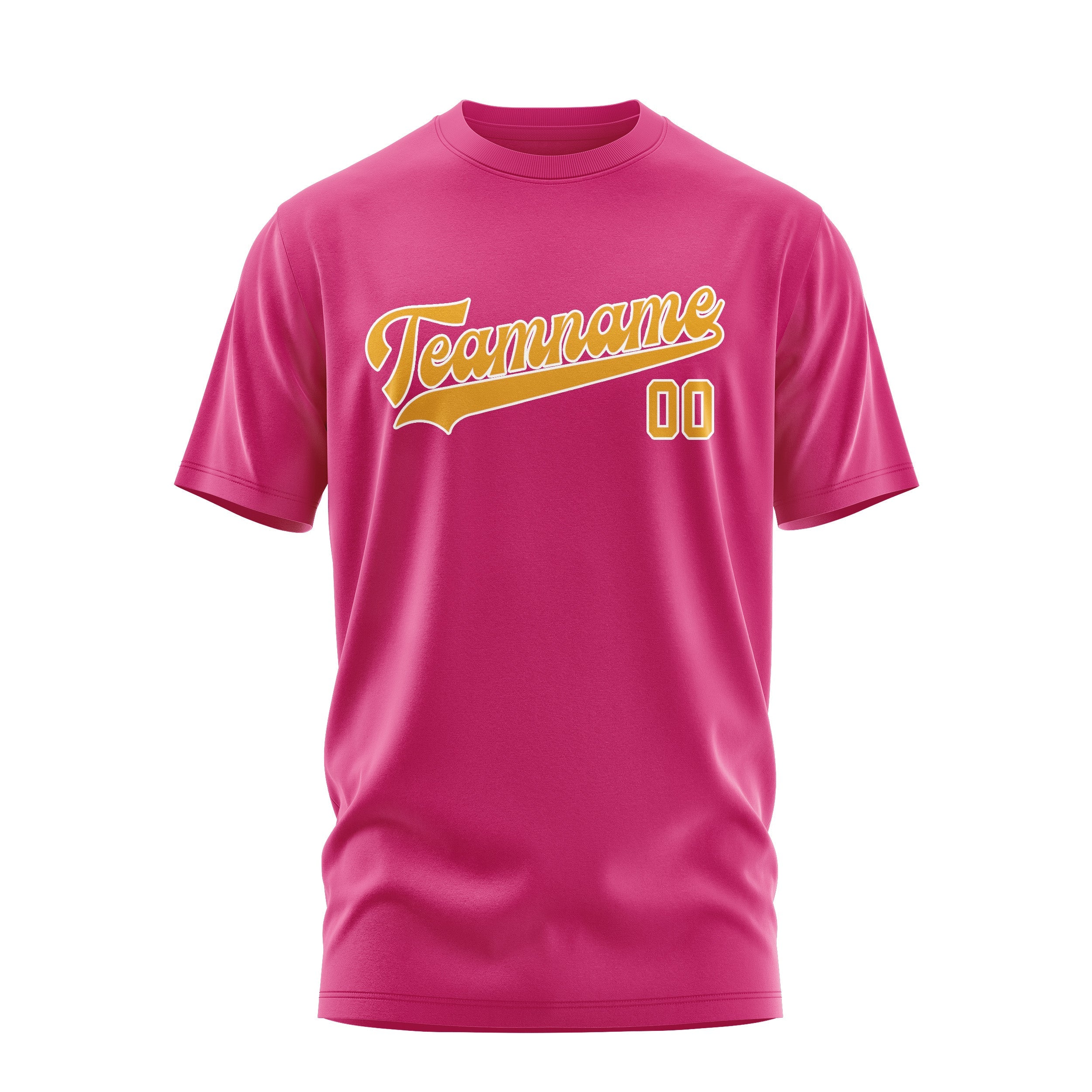 Custom Pink Yellow T-Shirt
