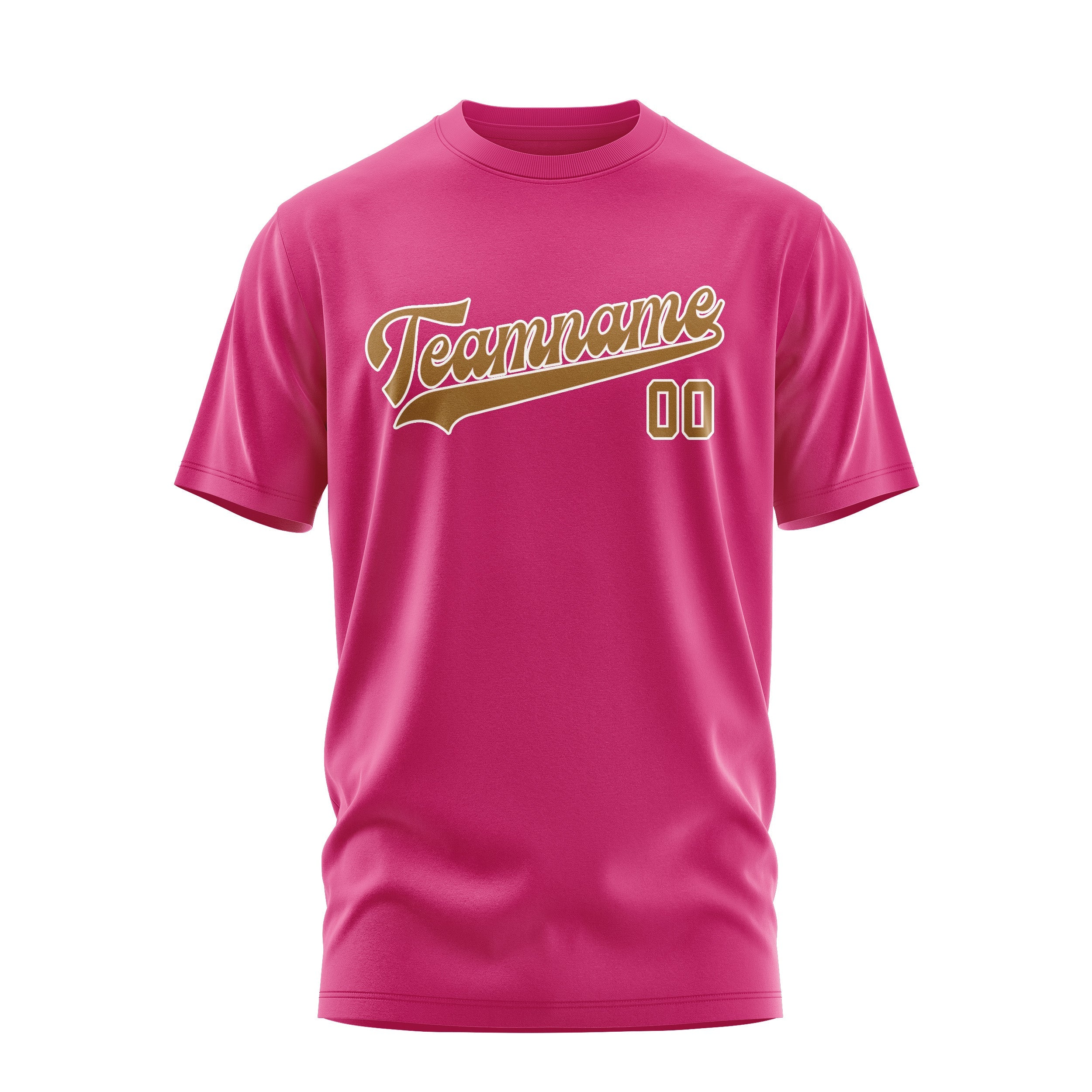 Custom Pink Khaki T-Shirt
