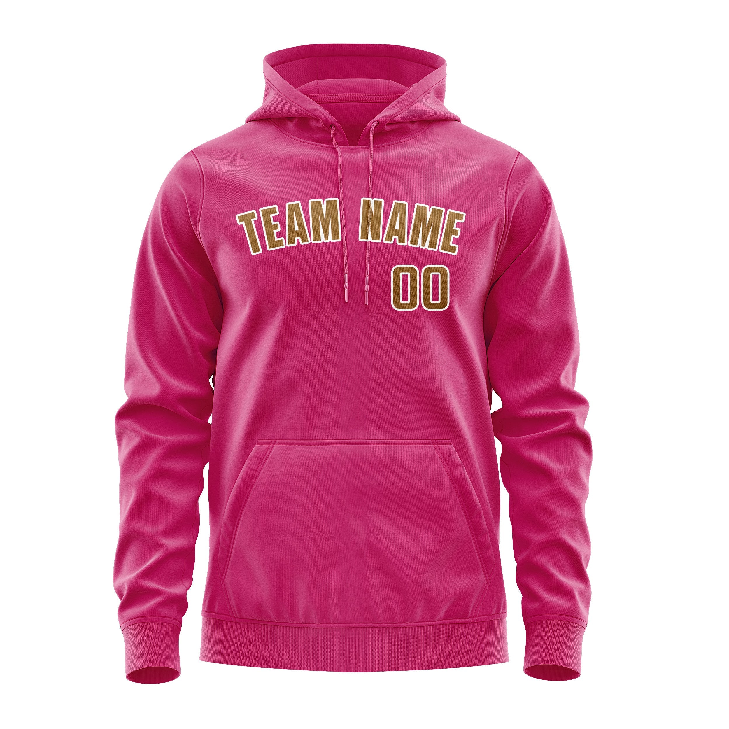 Custom Pink Khaki Hoodie