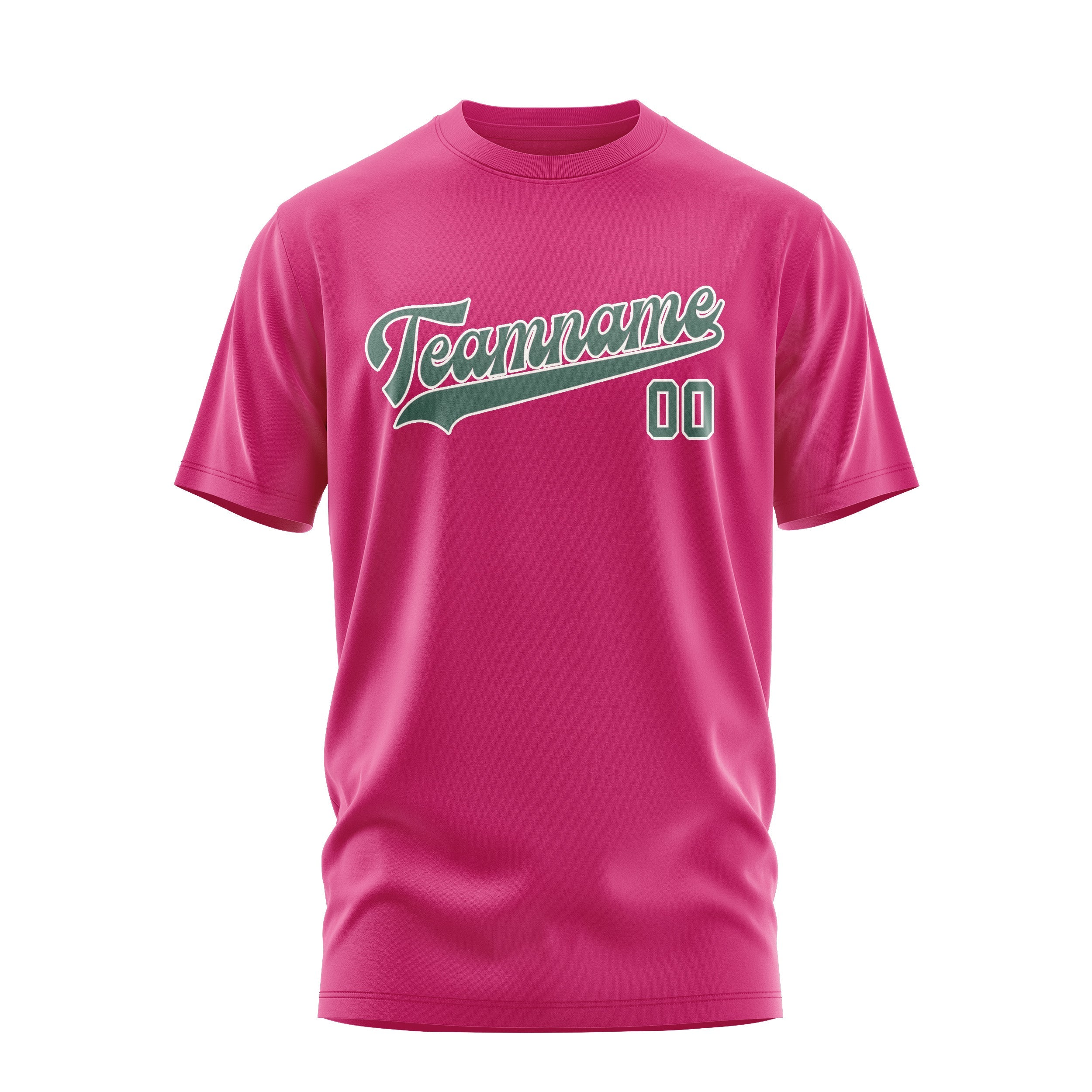 Custom Pink Blue Green T-Shirt