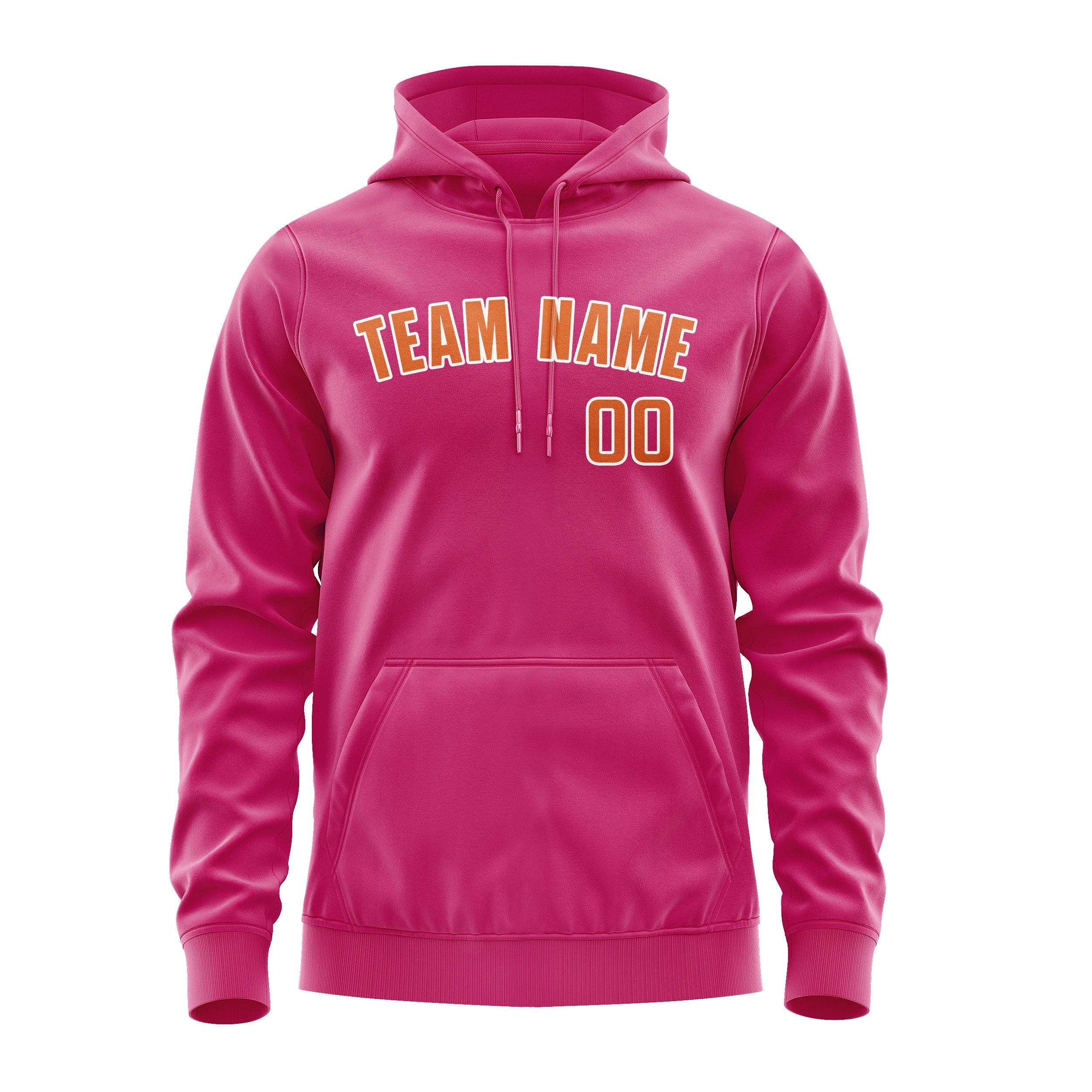 Custom Pink Orange Hoodie