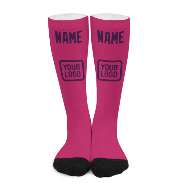 Custom Pink Purple Knee-High Sock