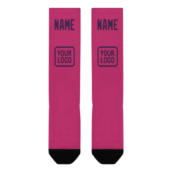 Custom Pink Purple Knee-High Sock
