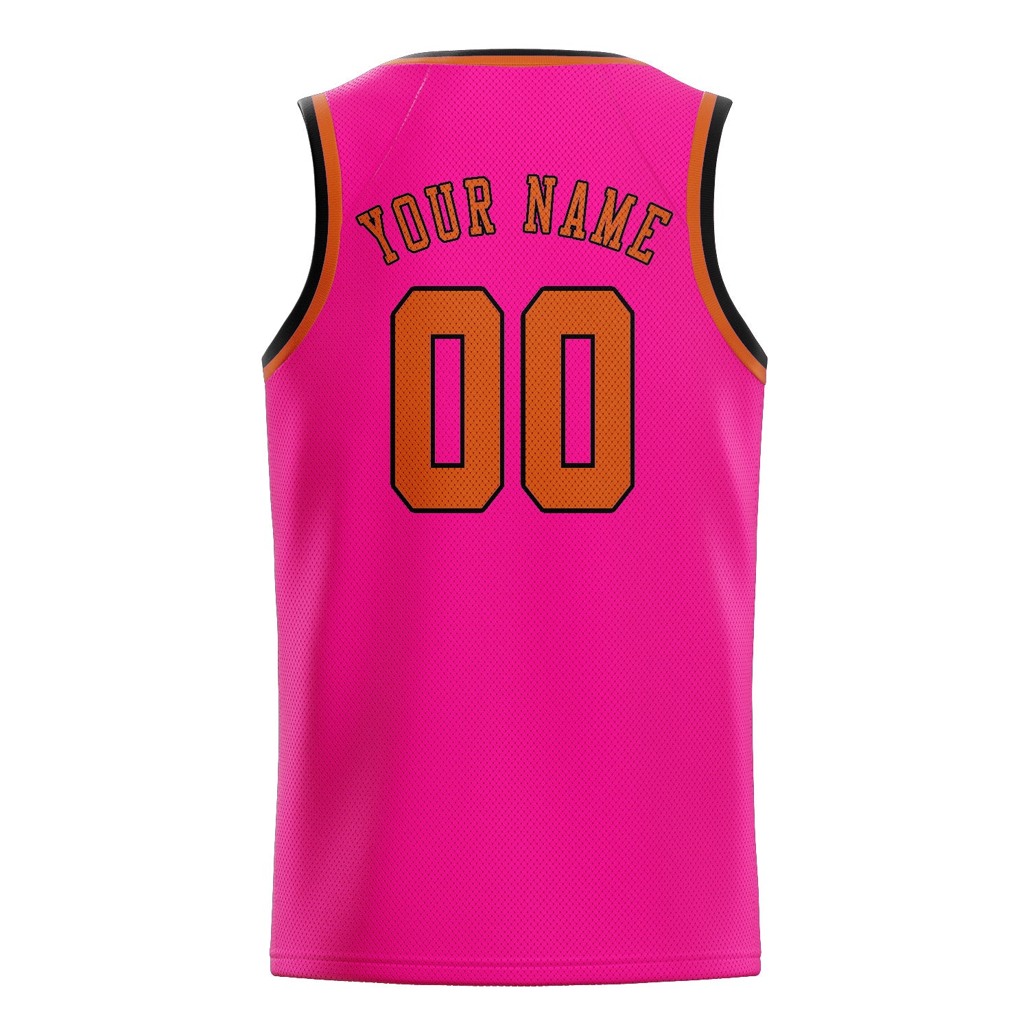 Custom Pink Orange Basketball Jersey