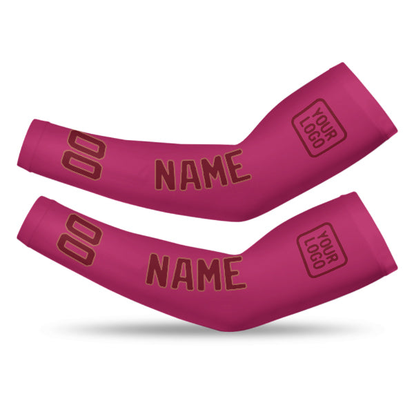 Custom Pink Crimson Red Arm Sleeve