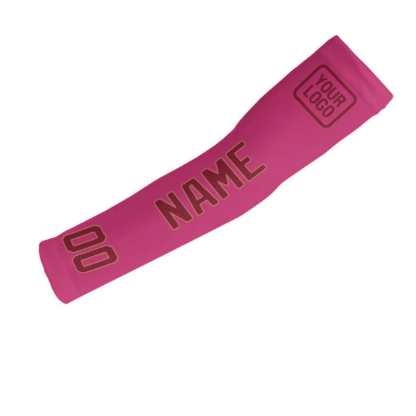 Custom Pink Crimson Red Arm Sleeve