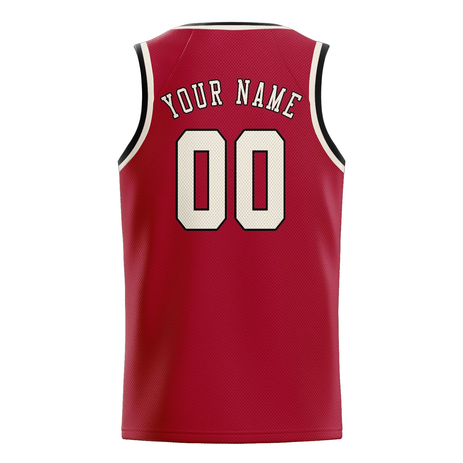 Custom Red Cream Basketball Jersey