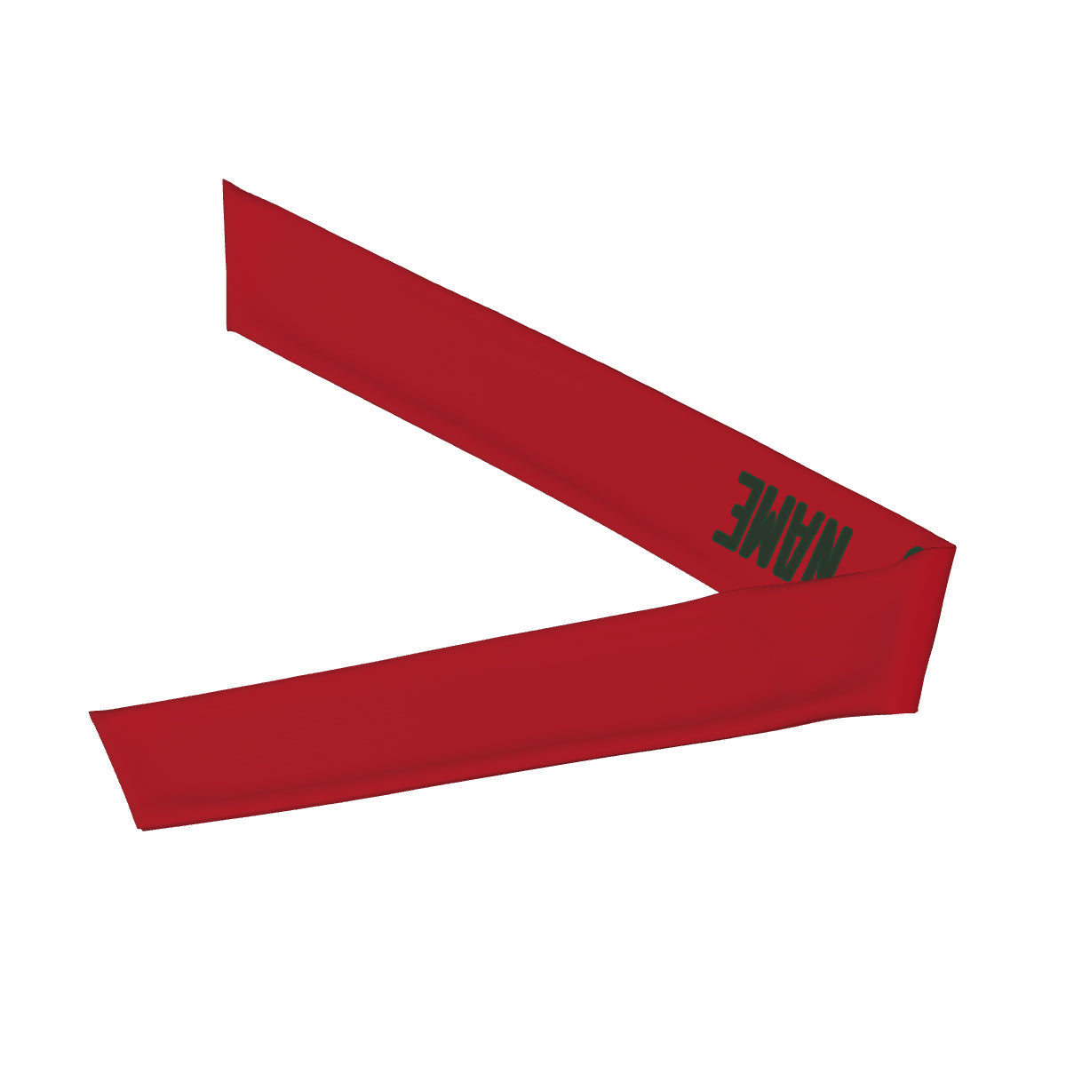 Custom Red Dark Green Headband
