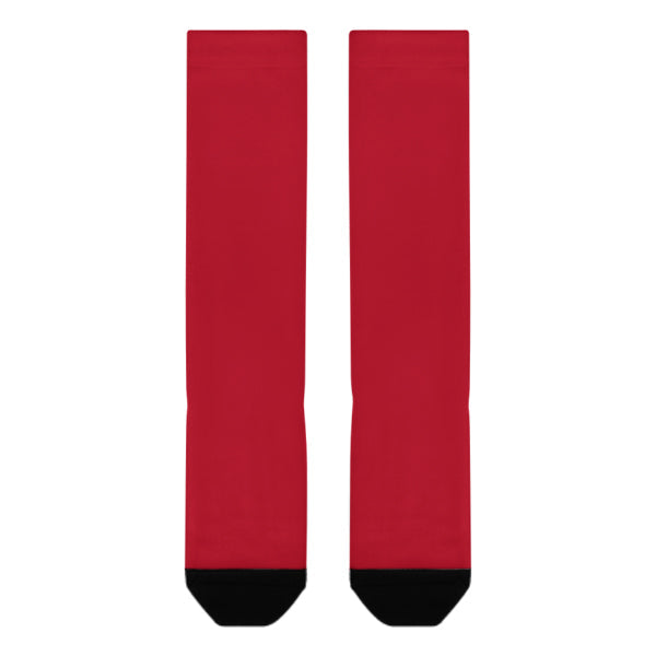 Custom Red Red Knee-High Sock