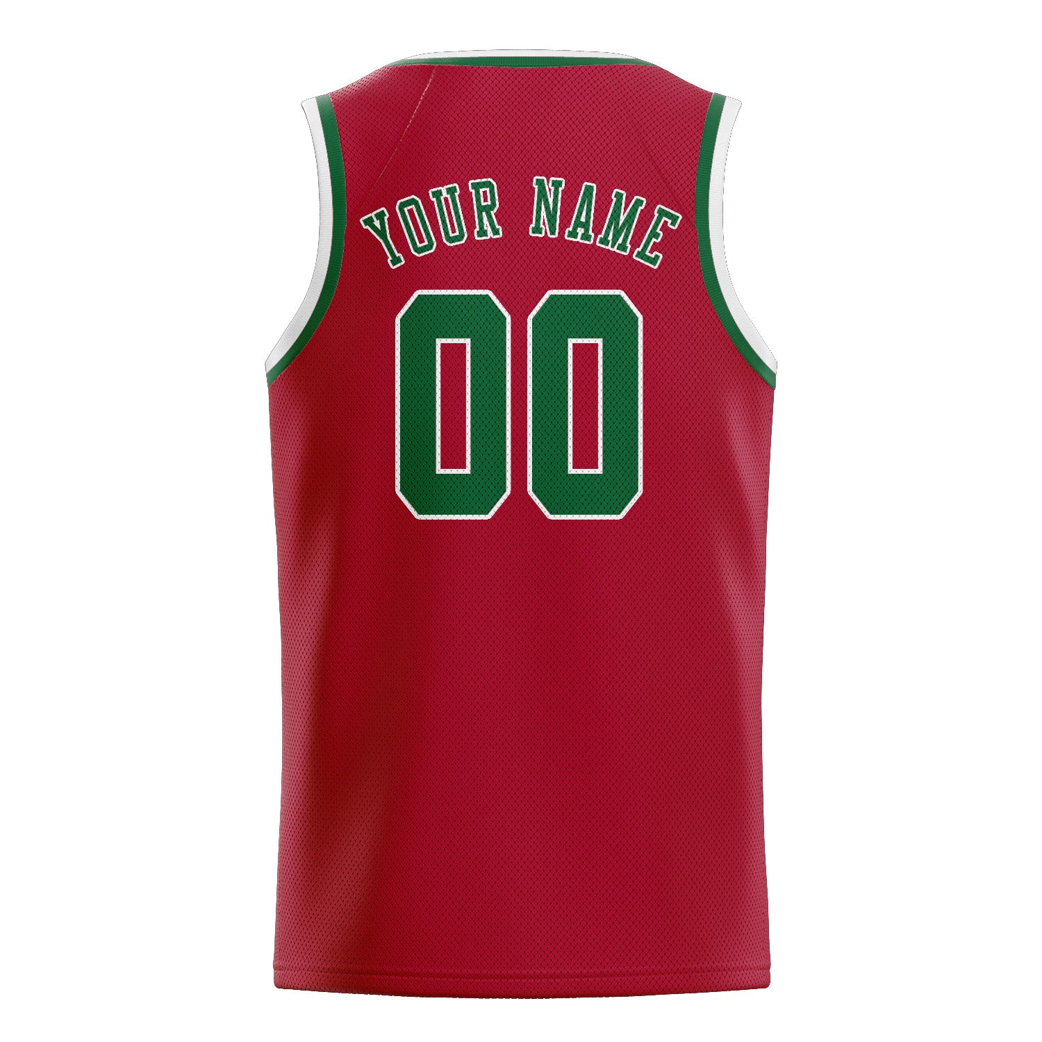 Custom Red Green Basketball Jersey