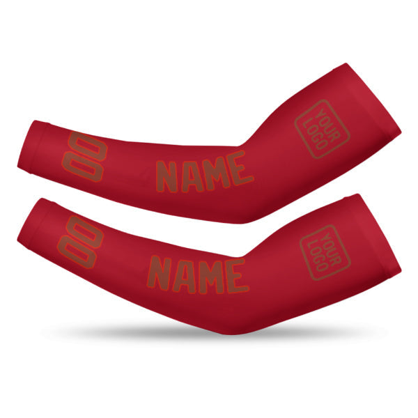 Custom Red Coral Red Arm Sleeve