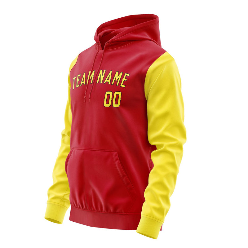 Custom Red Light Yellow Hoodie 1414262614B31726