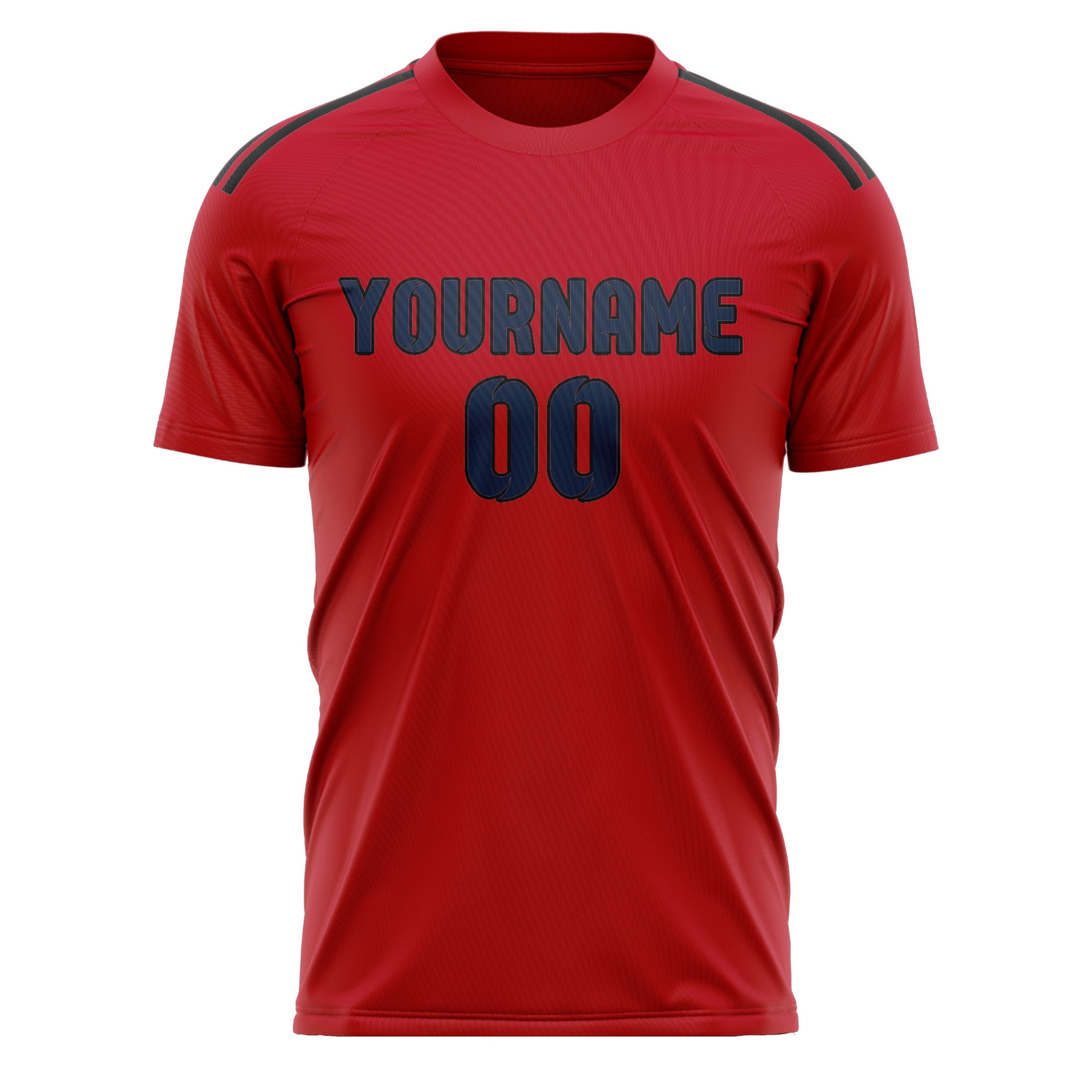 Custom Red Blue Soccer Jersey