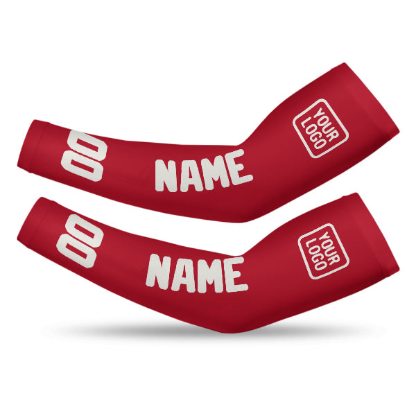 Custom Red White Arm Sleeve