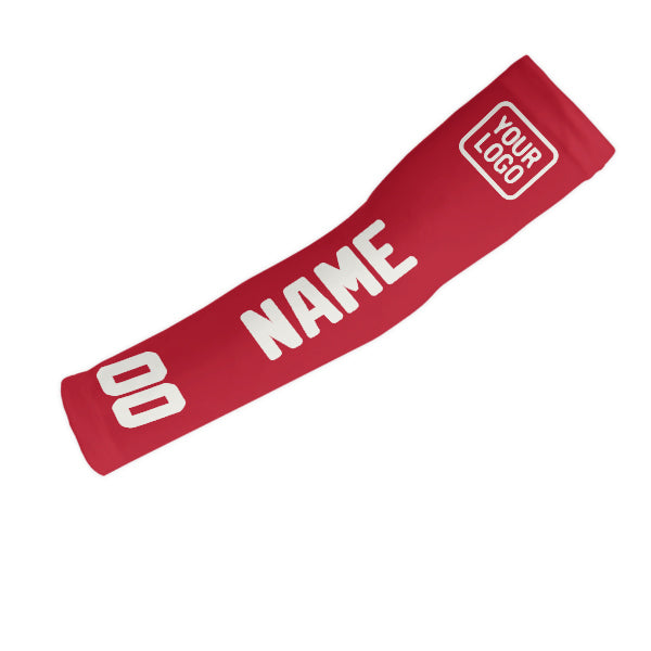 Custom Red White Arm Sleeve
