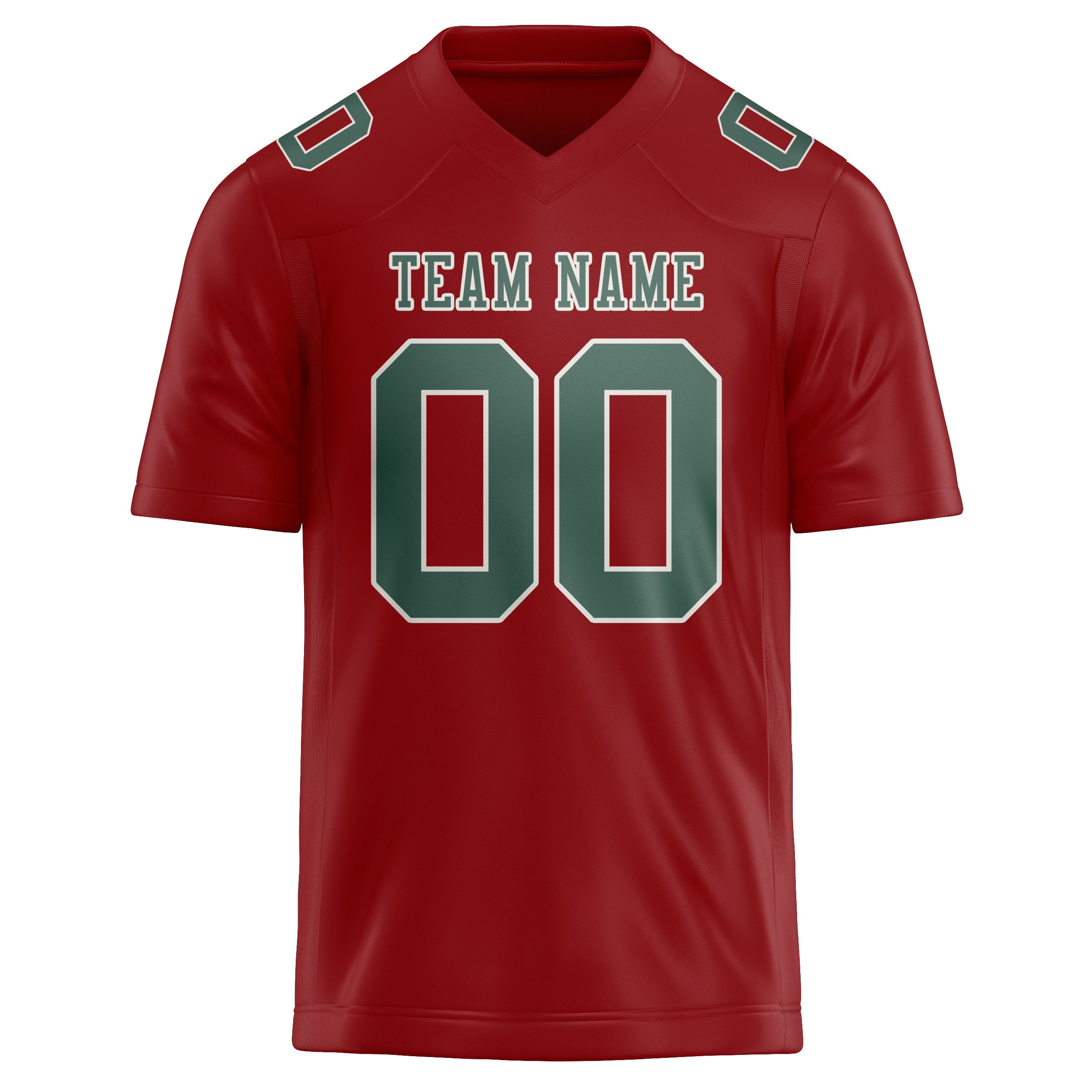 Custom Red Blue Green Football Jersey