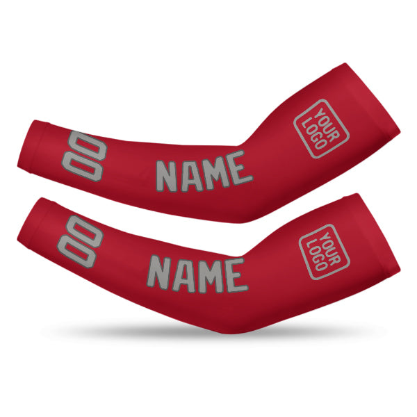 Custom Red Gray Arm Sleeve