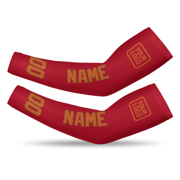 Custom Red Orange Arm Sleeve