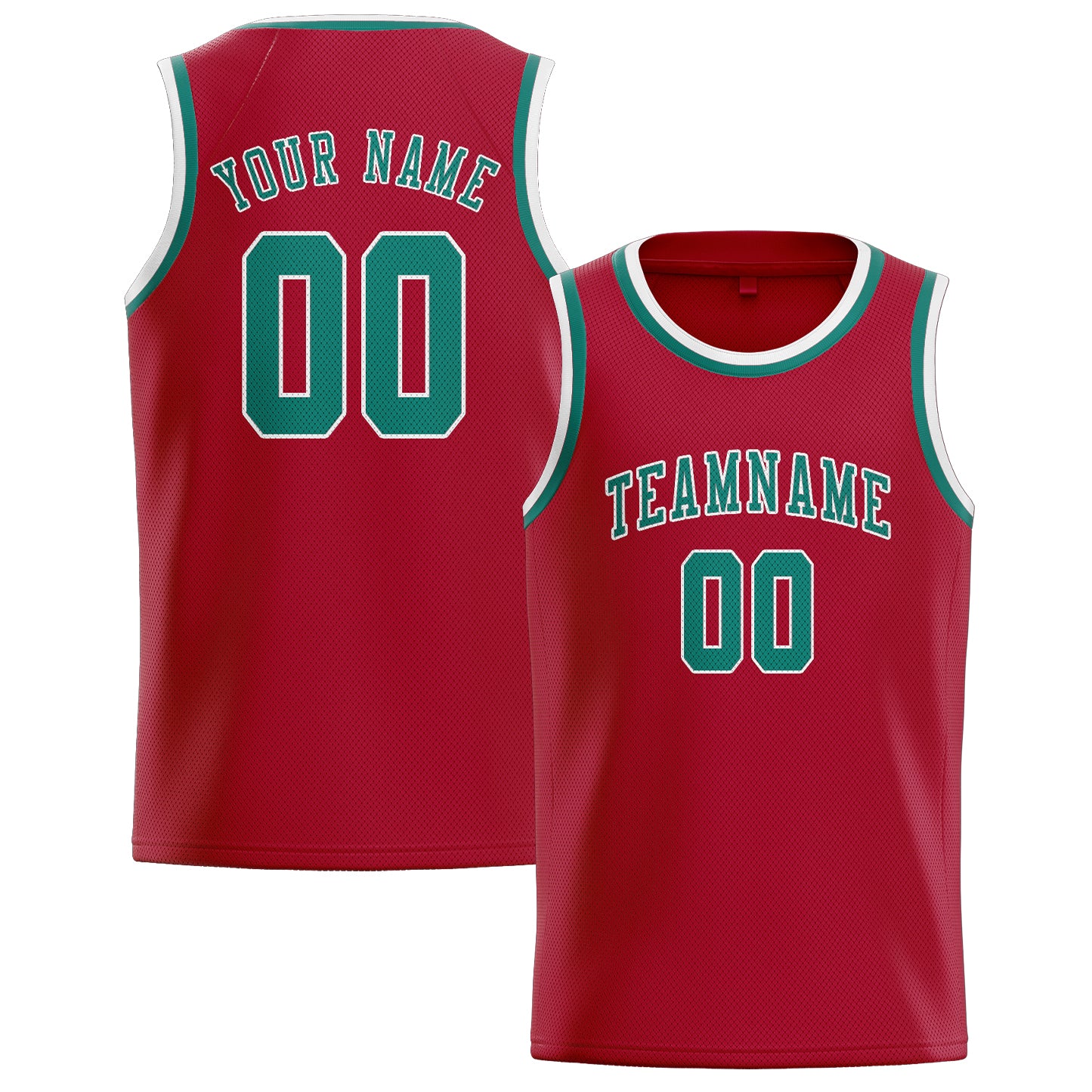 Custom Red Blue Green Basketball Jersey