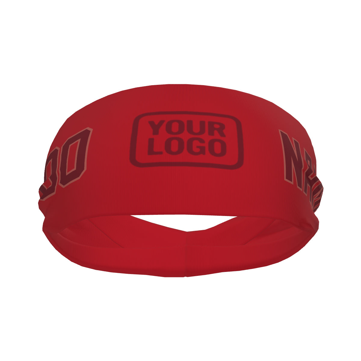 Custom Red Crimson Red Sports headband