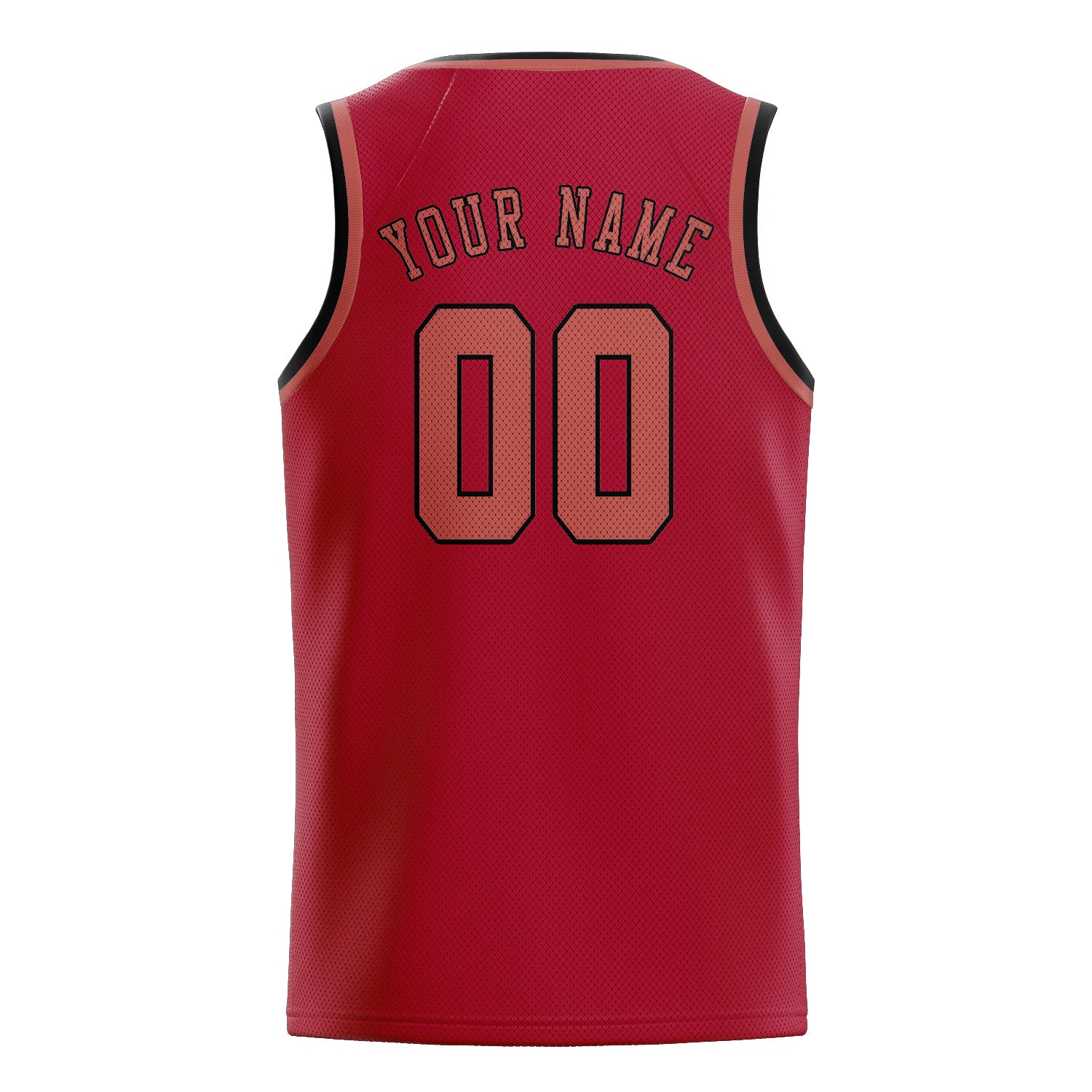Custom Red Copper Rose Basketball Jersey