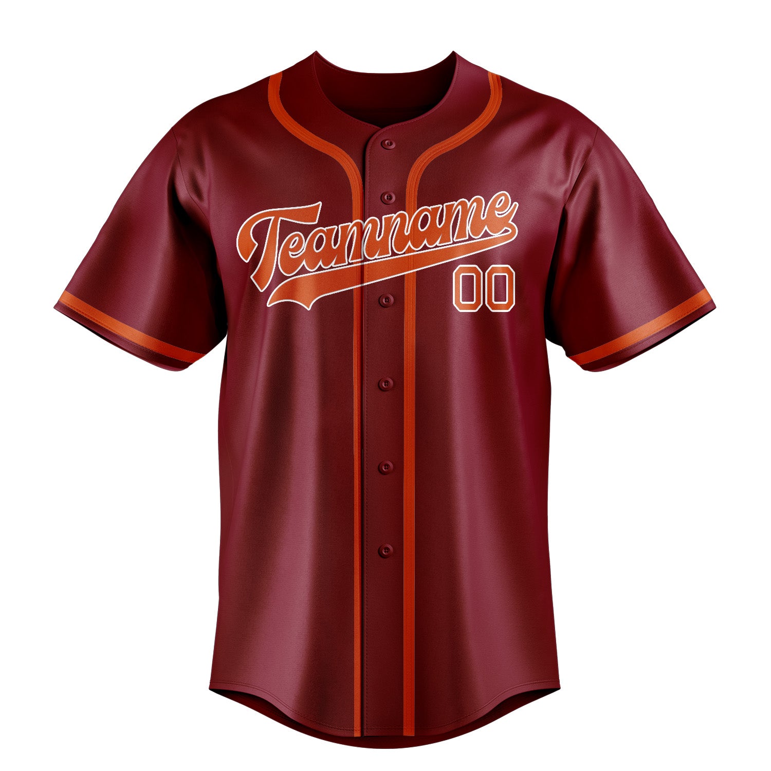 Custom Crimson Red Orange Red Baseball Jersey